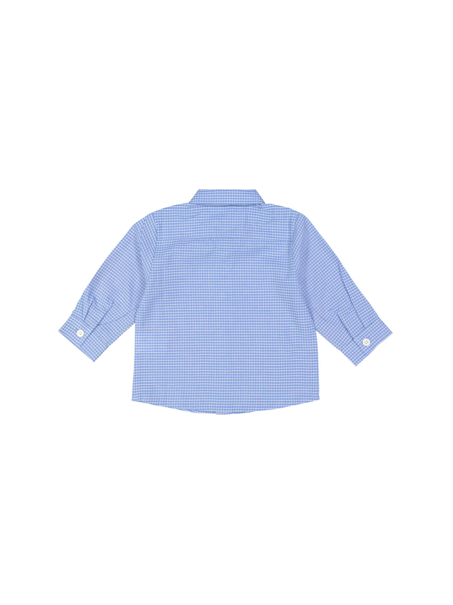 chemise mini carreaux bleu clair