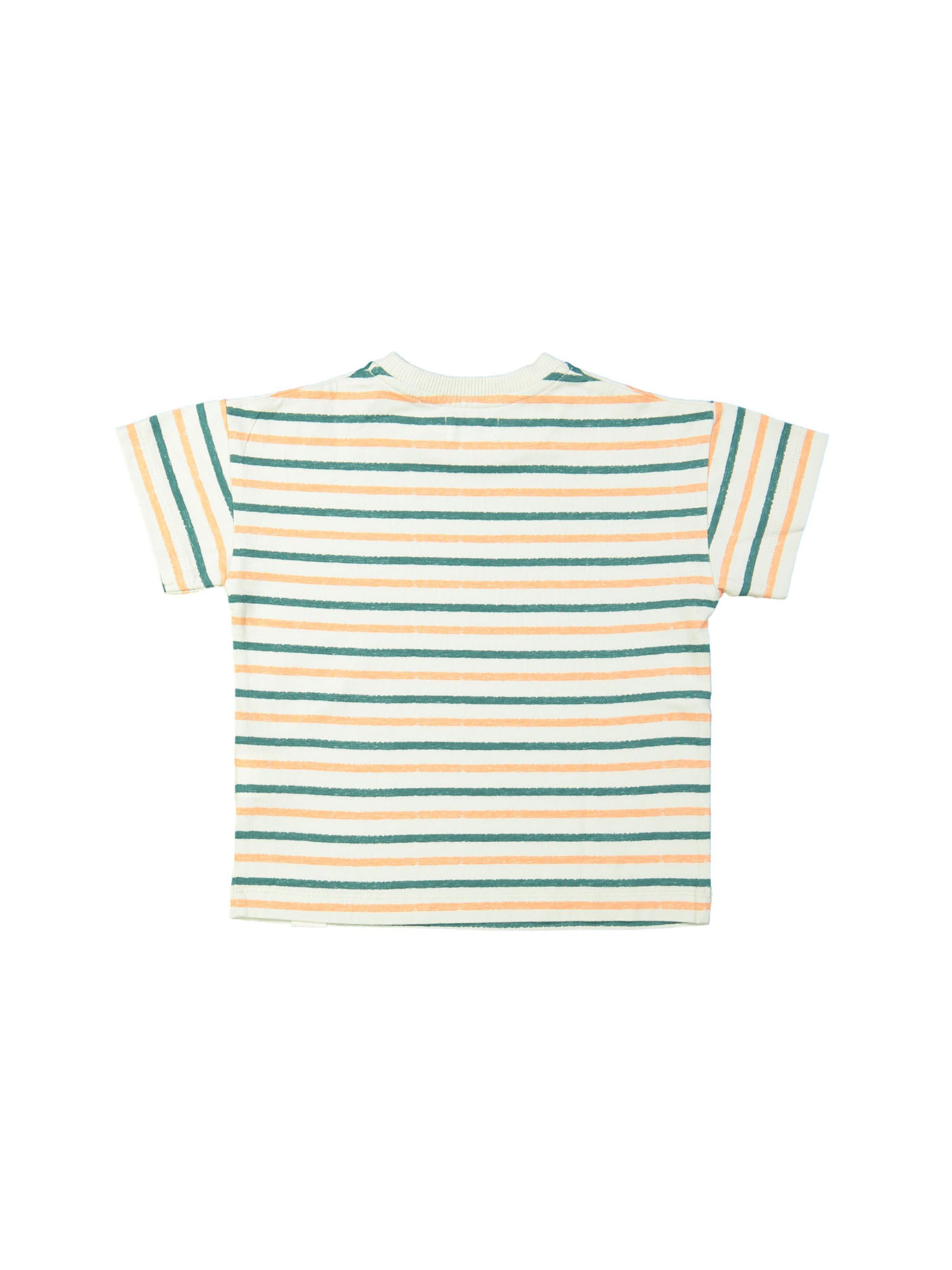 T-shirt streep aqua
