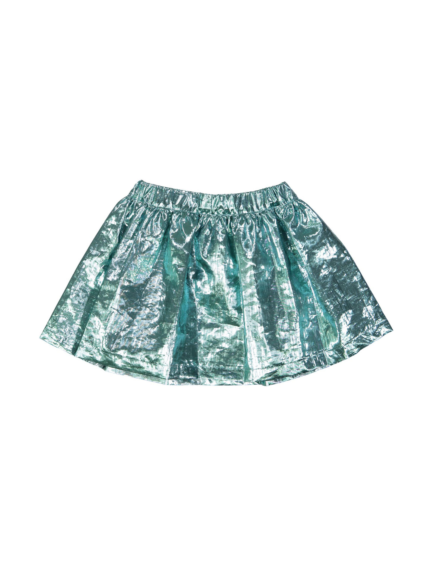 skirt metallic green