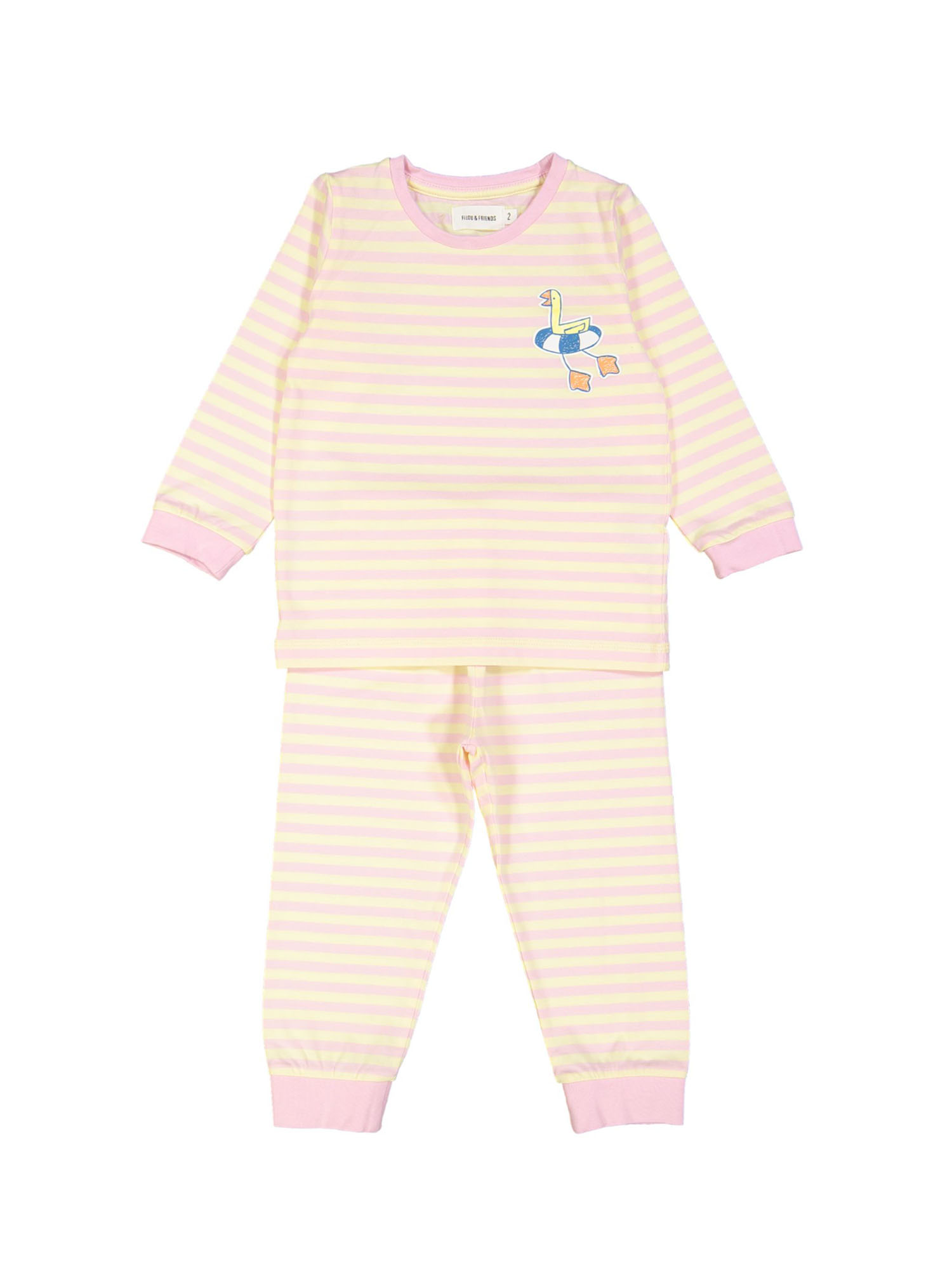 pyjama duckling streep roze 03j