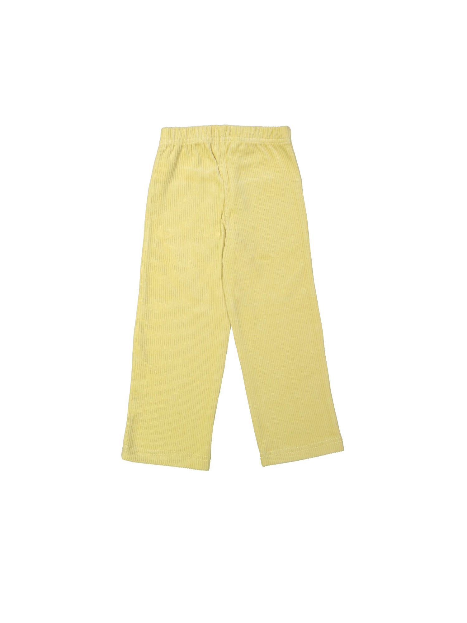 Confortable Pantalon côtes éponge vanille
