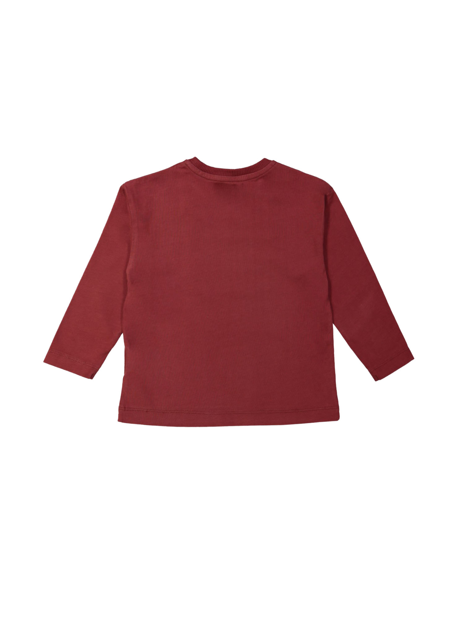 T-shirt animal ami rouge-brun