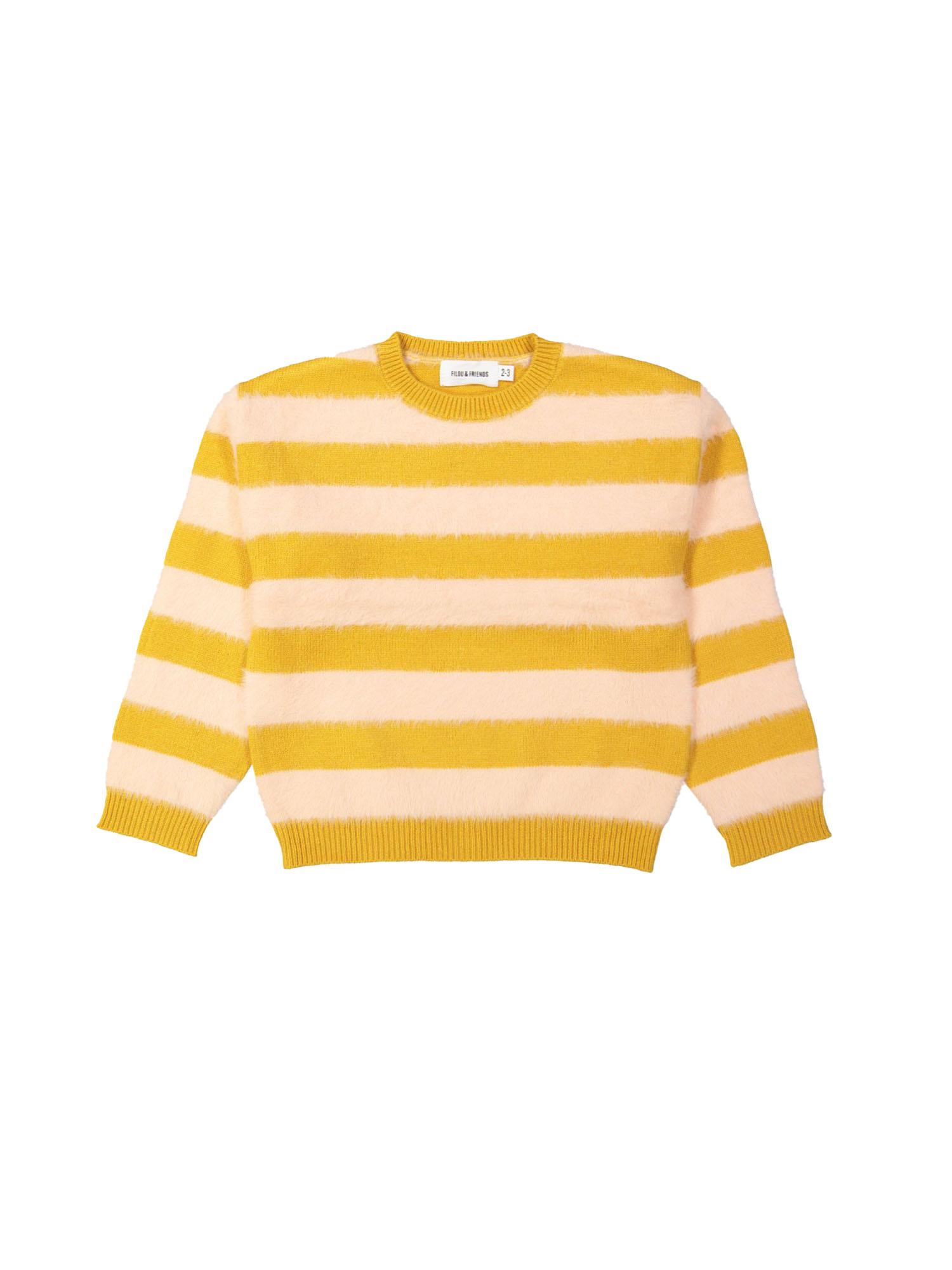 Pull rayé jaune