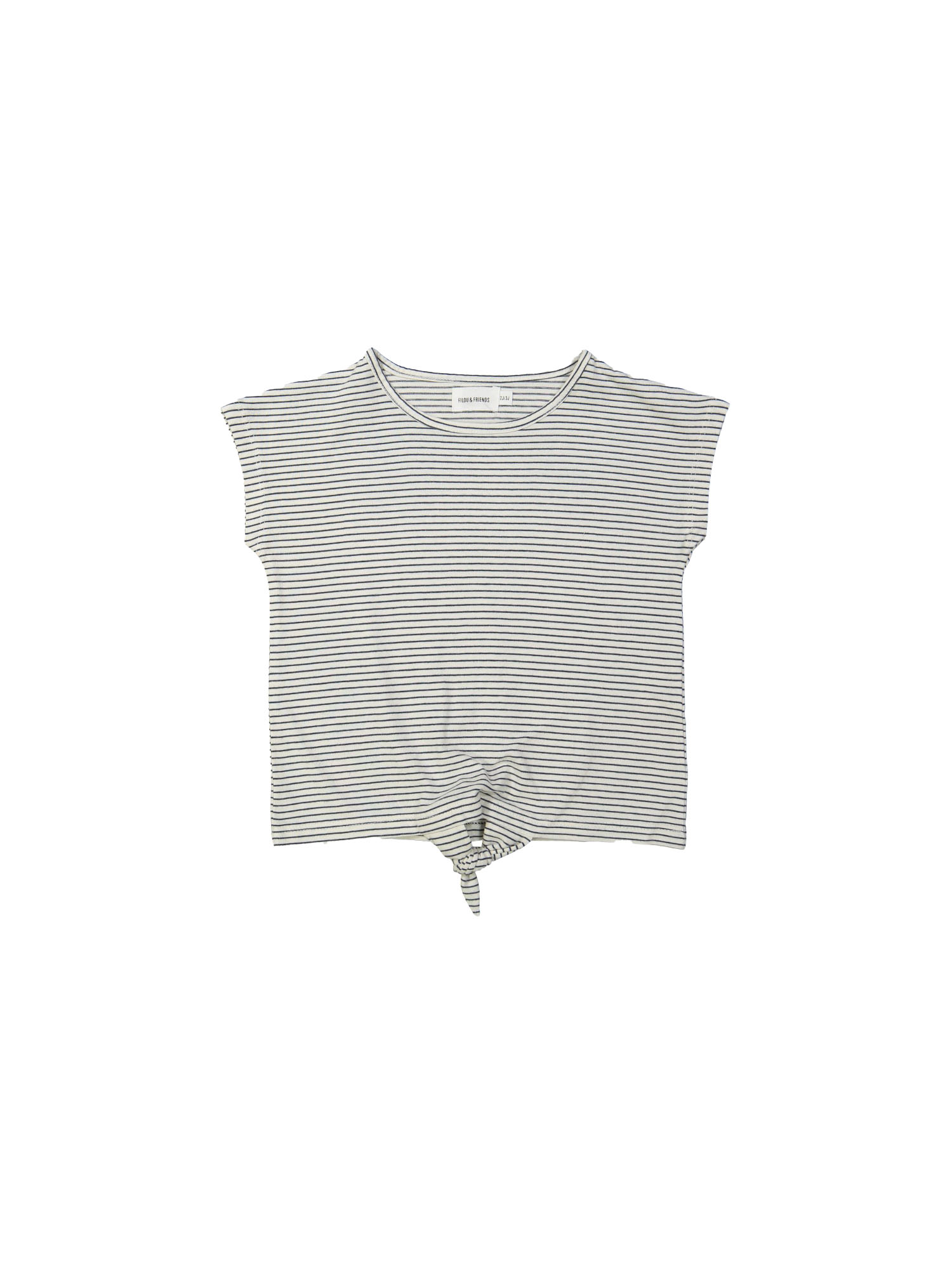 T-shirt bow stripe dark blue