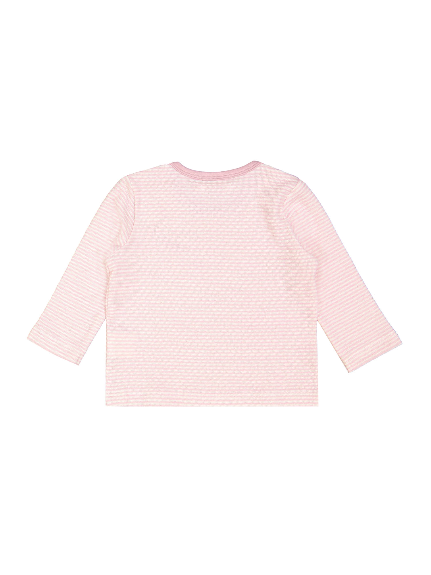 t-shirt mini streep unicorn roze 18m