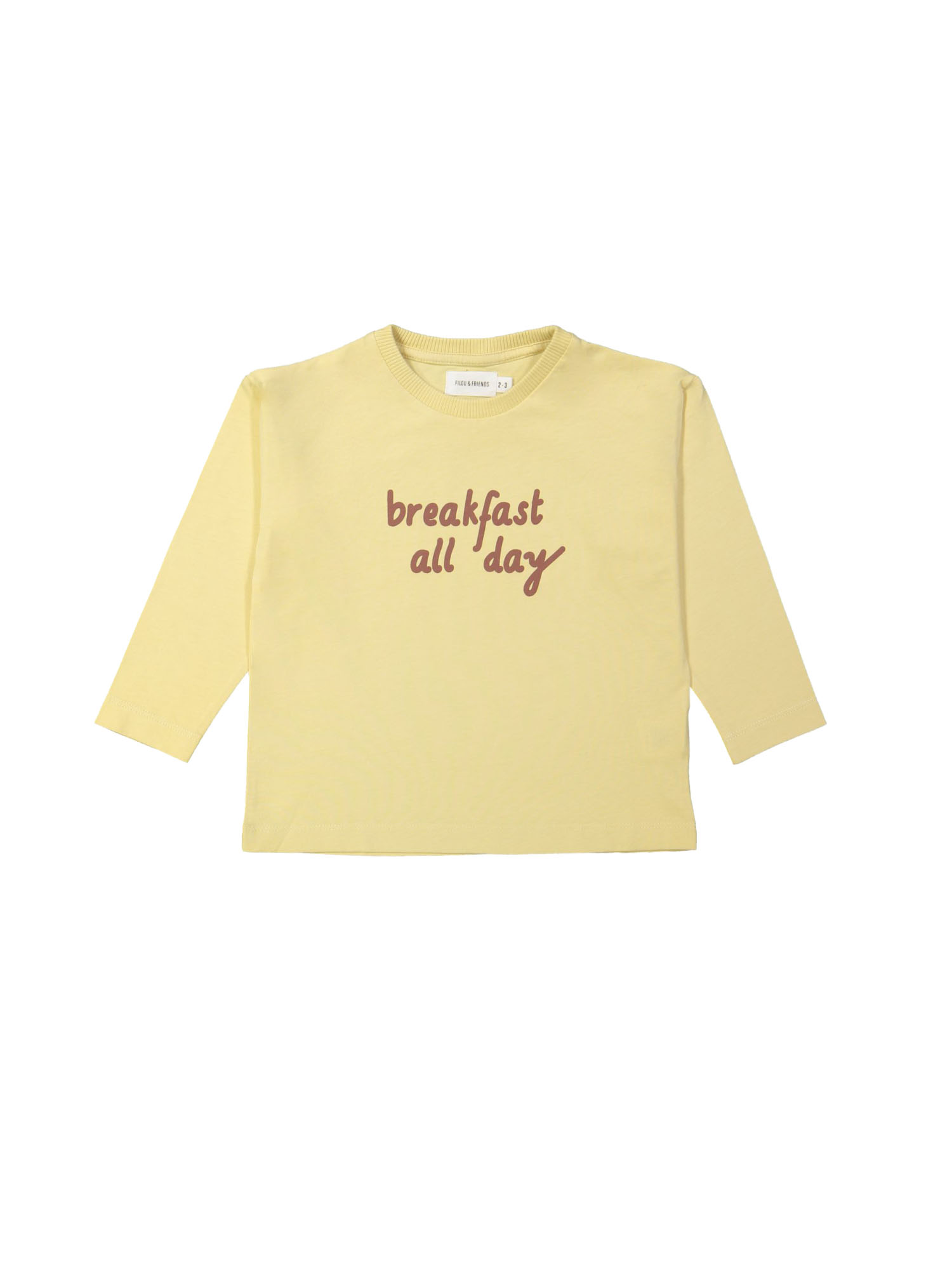 T-shirt breakfast all day yellow