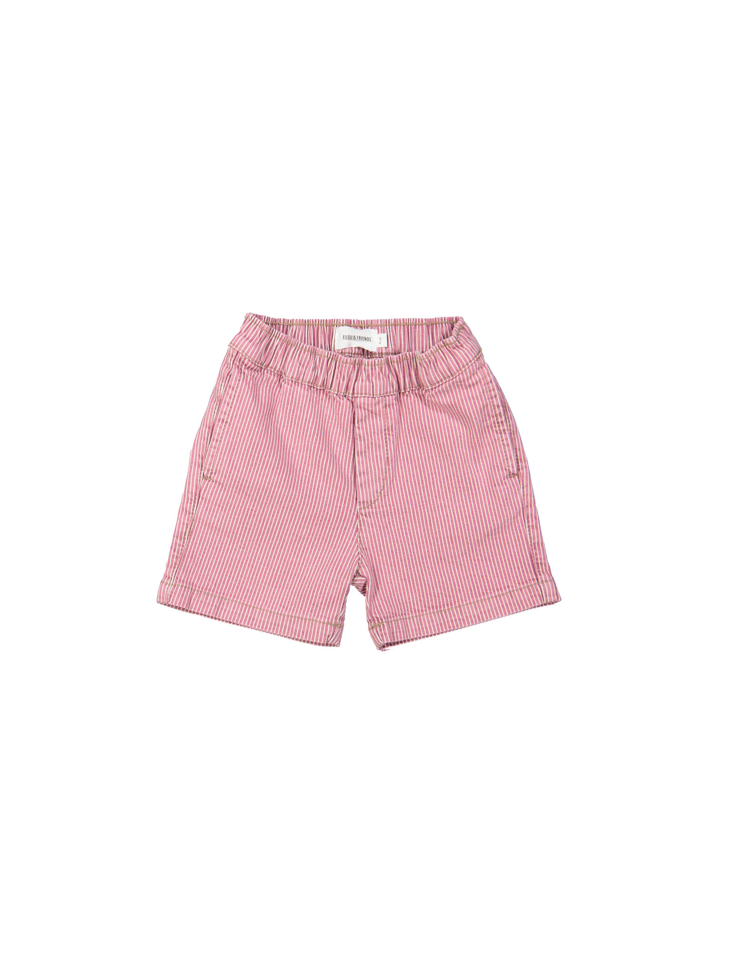Comfy bermuda jeans streep rood 18m