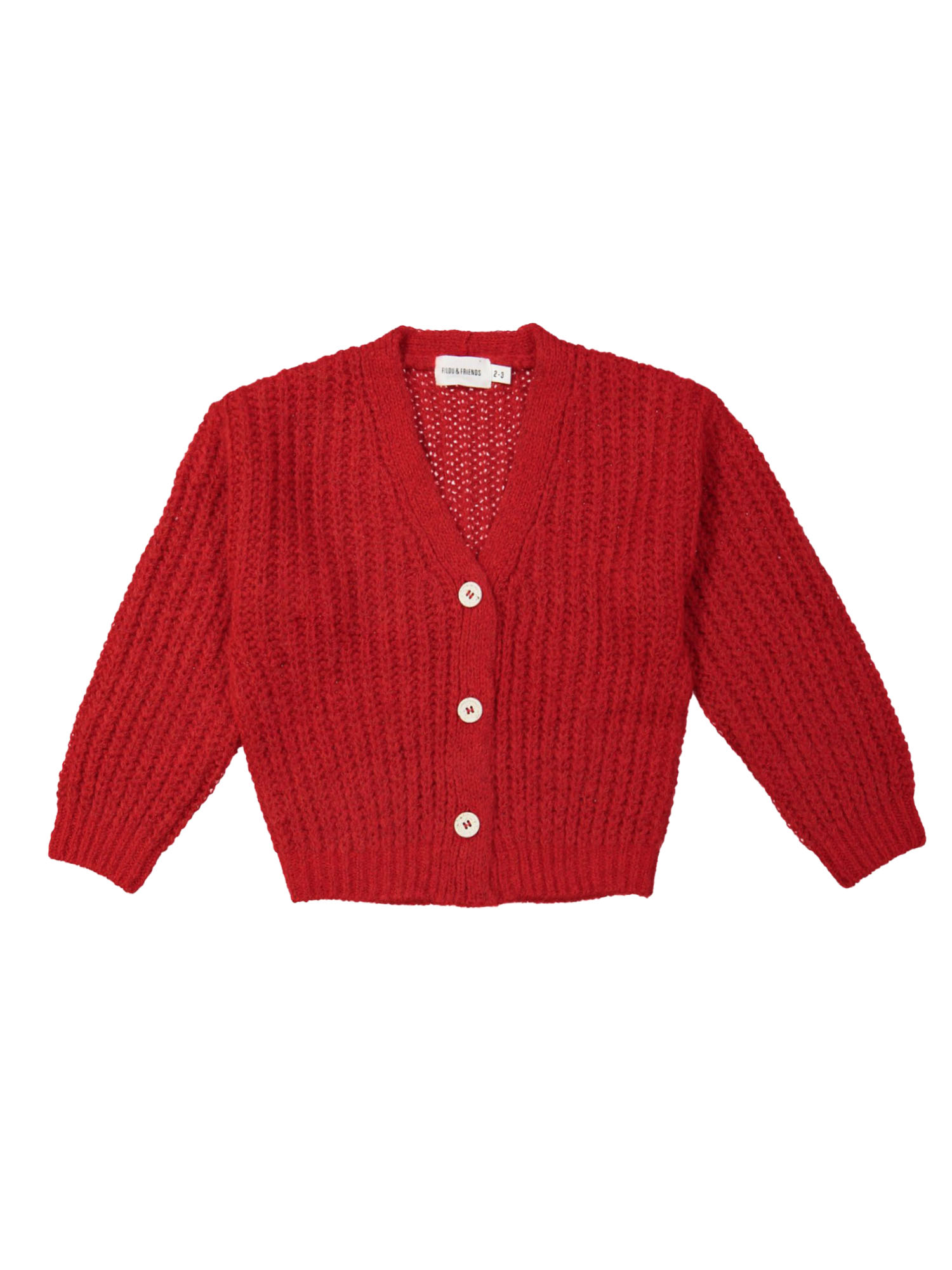 Gilet rood 12m-18m