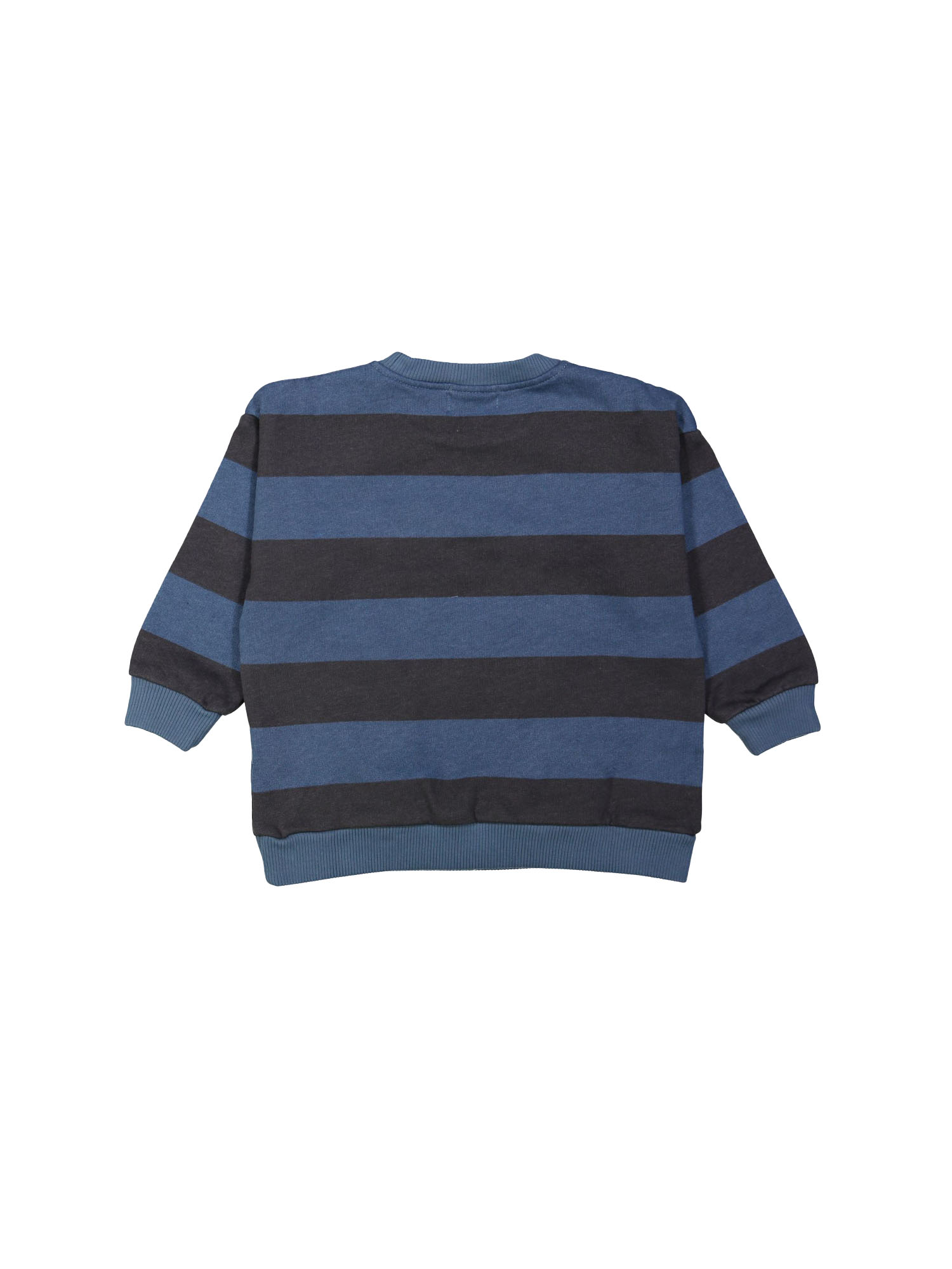 Sweater stripe F gray-blue