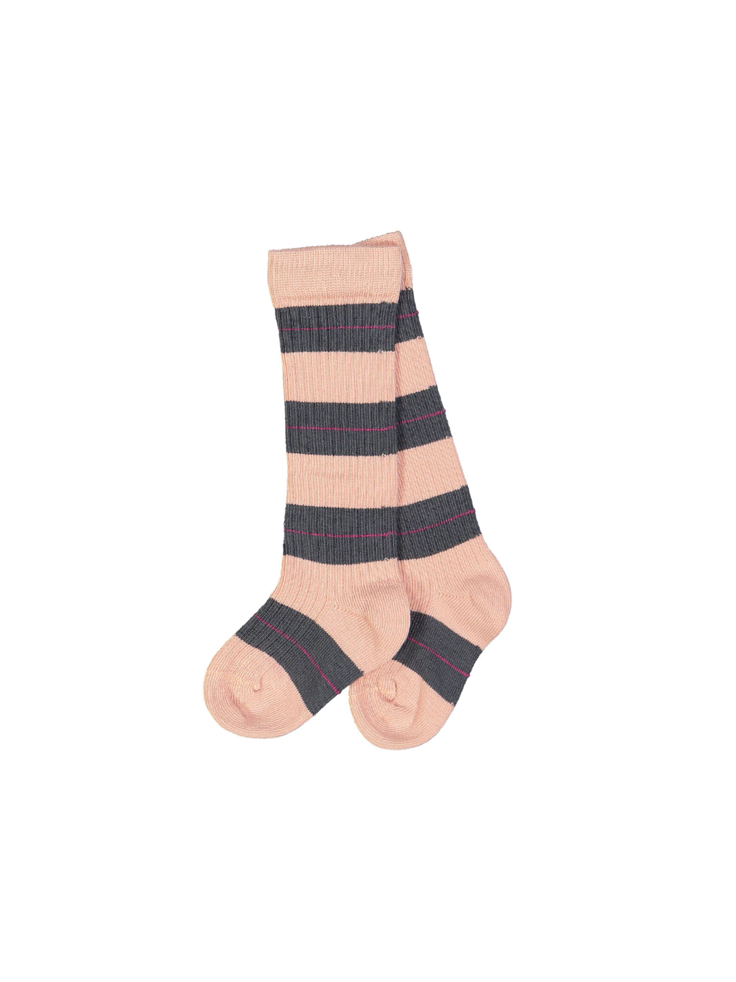 knee high socks stripe pink