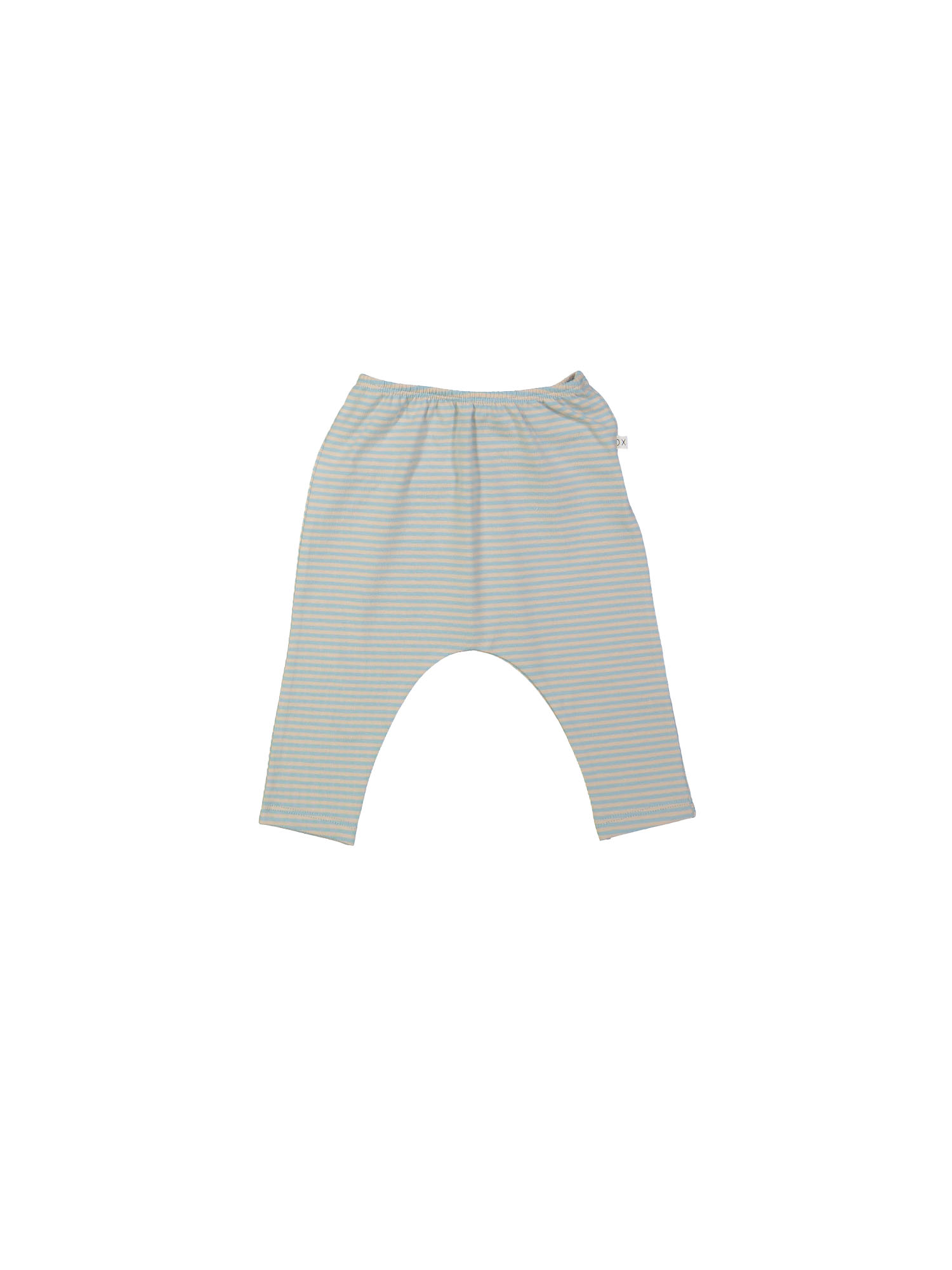 Pantalon rayé bleu clair chiné