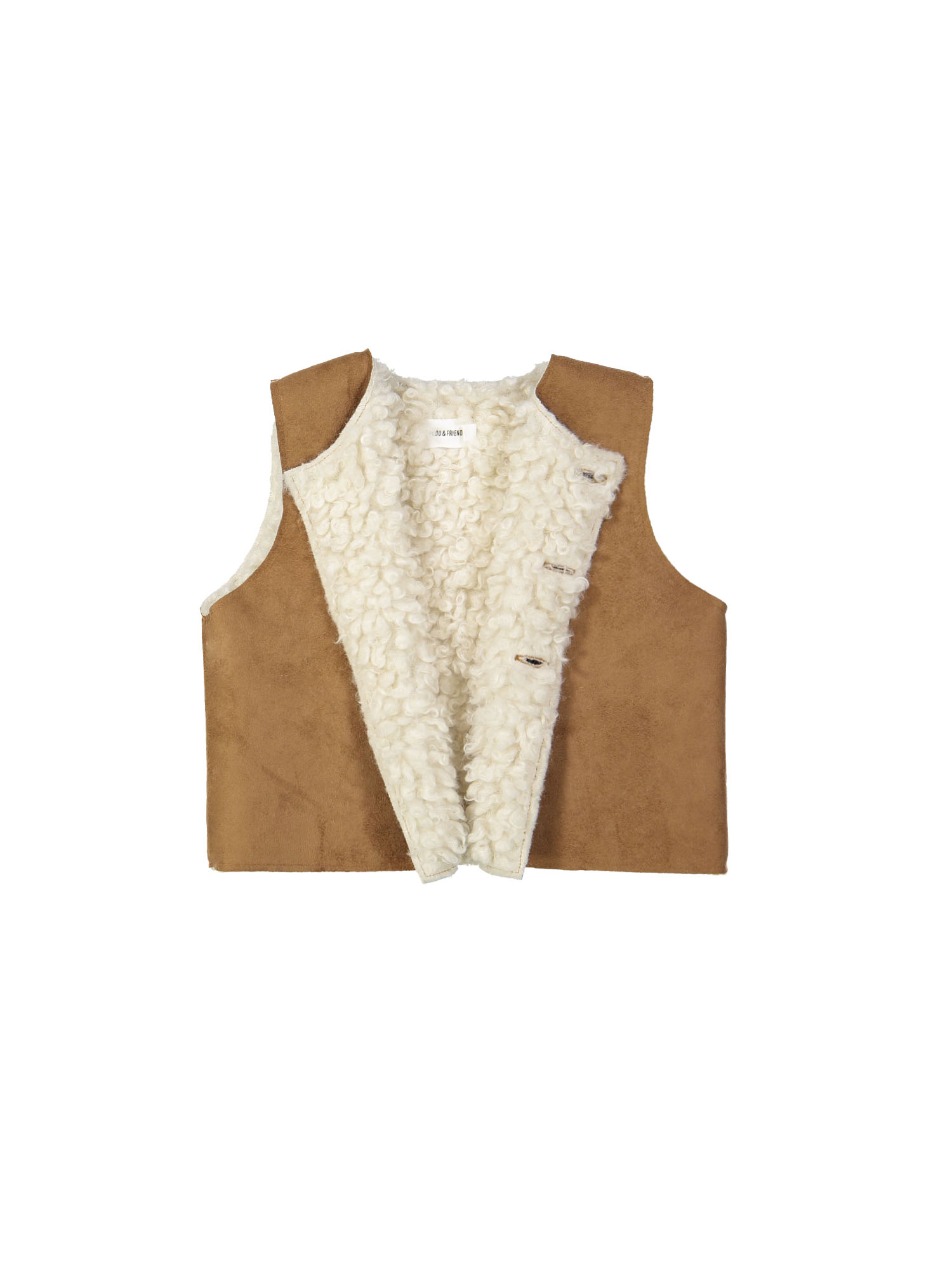 Bodywarmer lichtbruin 12m-18m