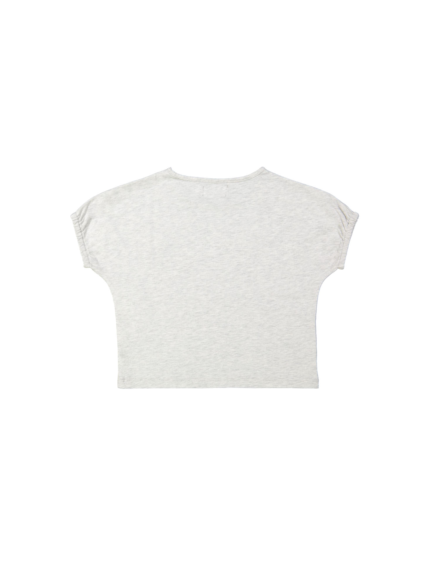 T-shirt hat mini melange lichtgrijs 12m