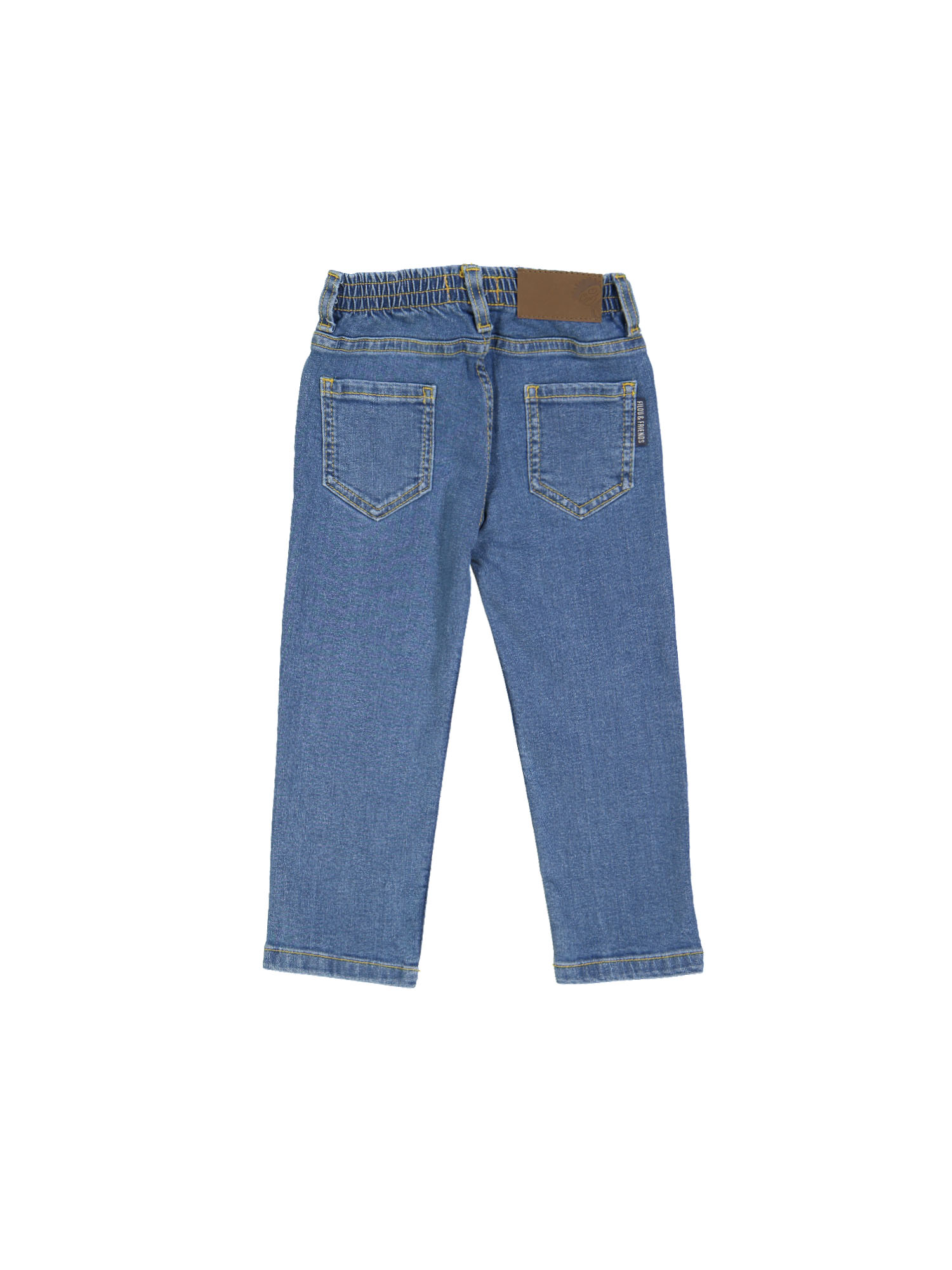 broek regular jeans bleach blauw 10j