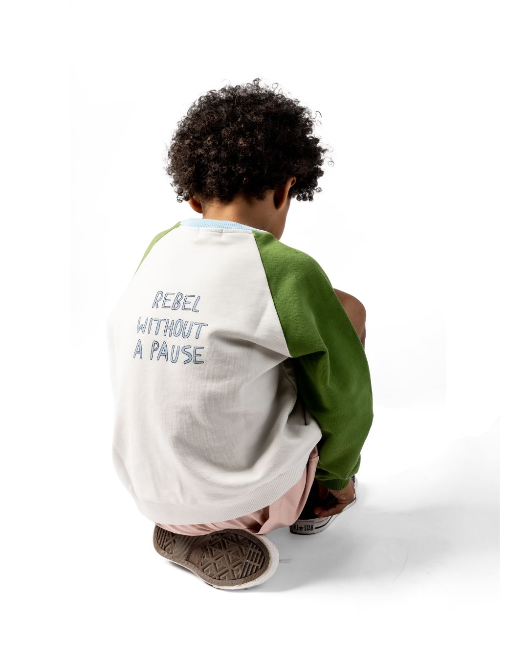 Sweater rebel multicolore gris clair