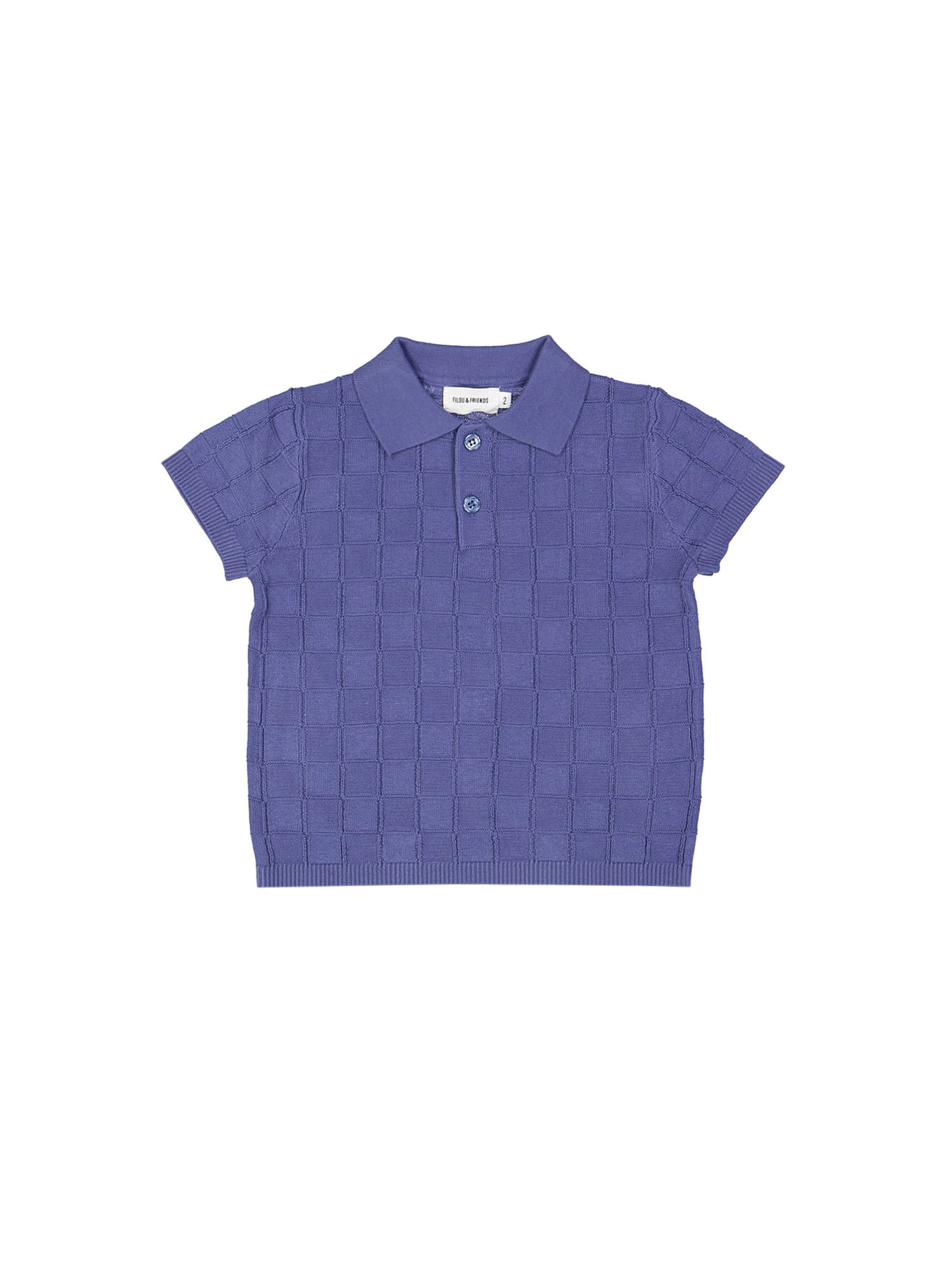 polo carreaux bleu