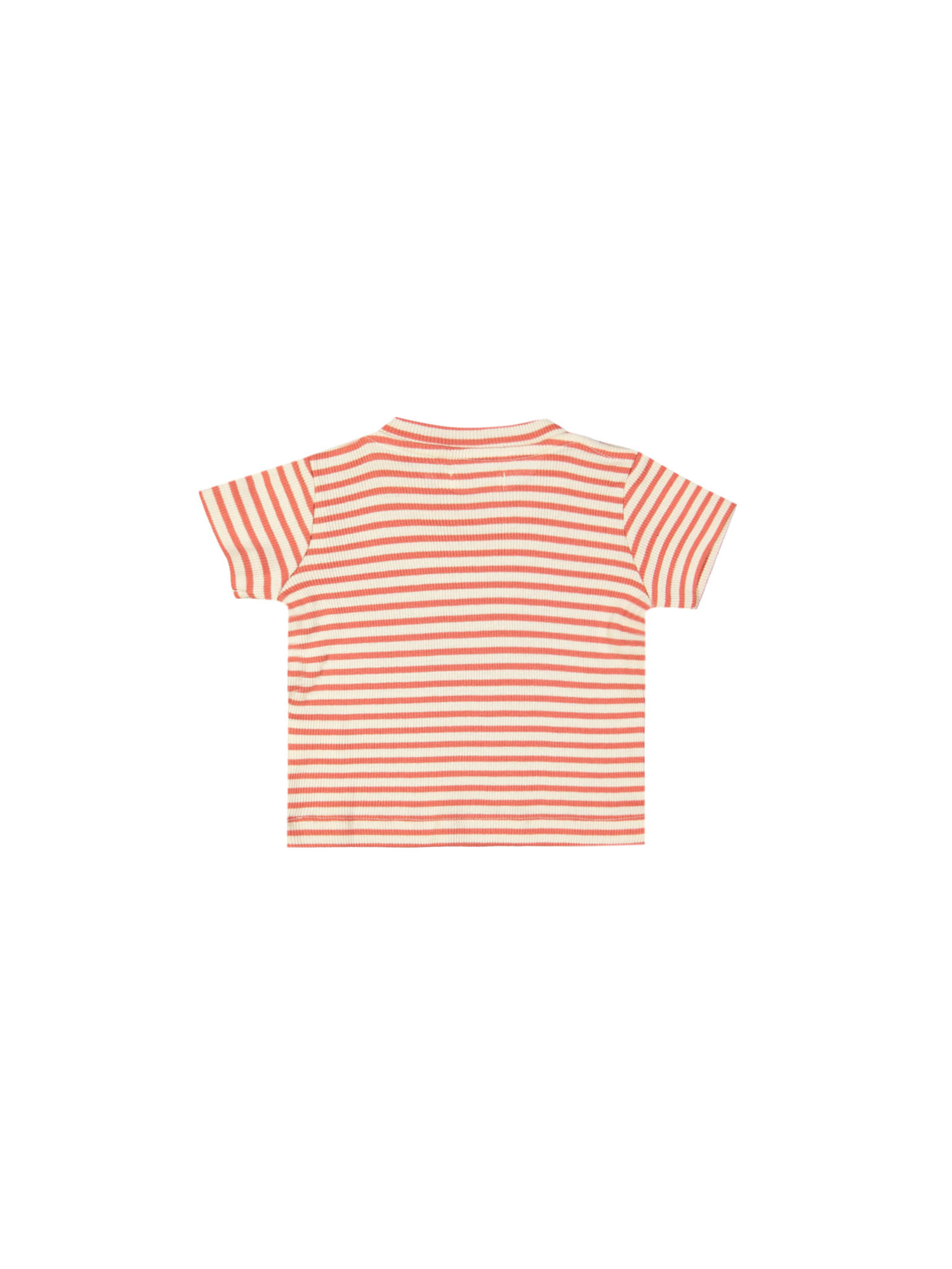 t-shirt mini côte rayée rouge 03m