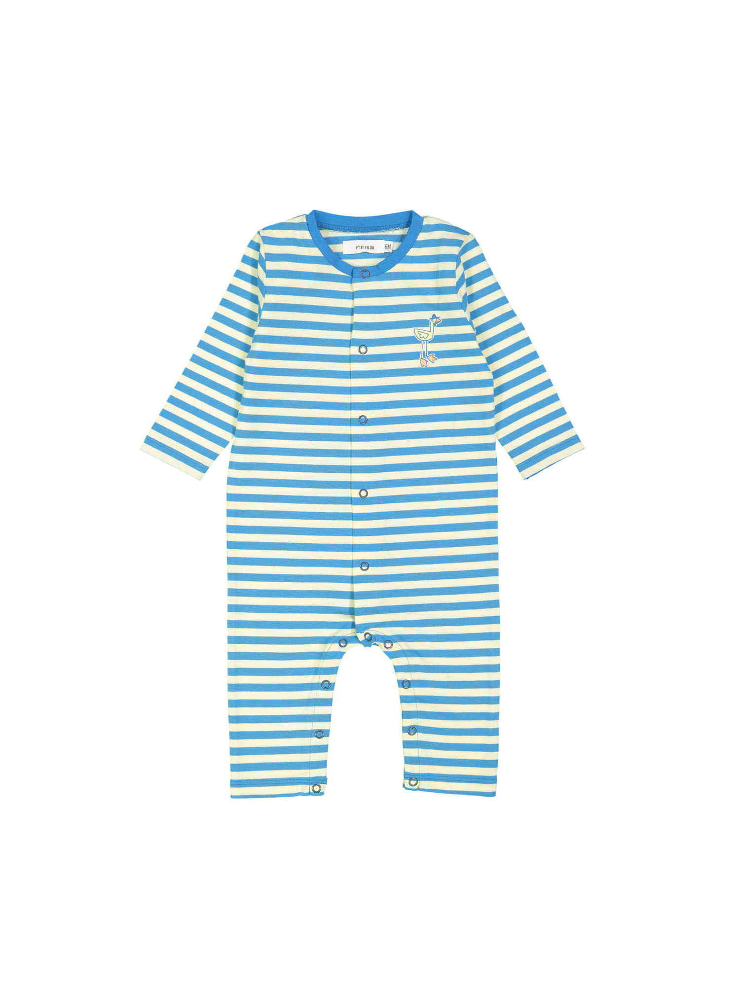 pyjamapak duckling streep blauw 06m