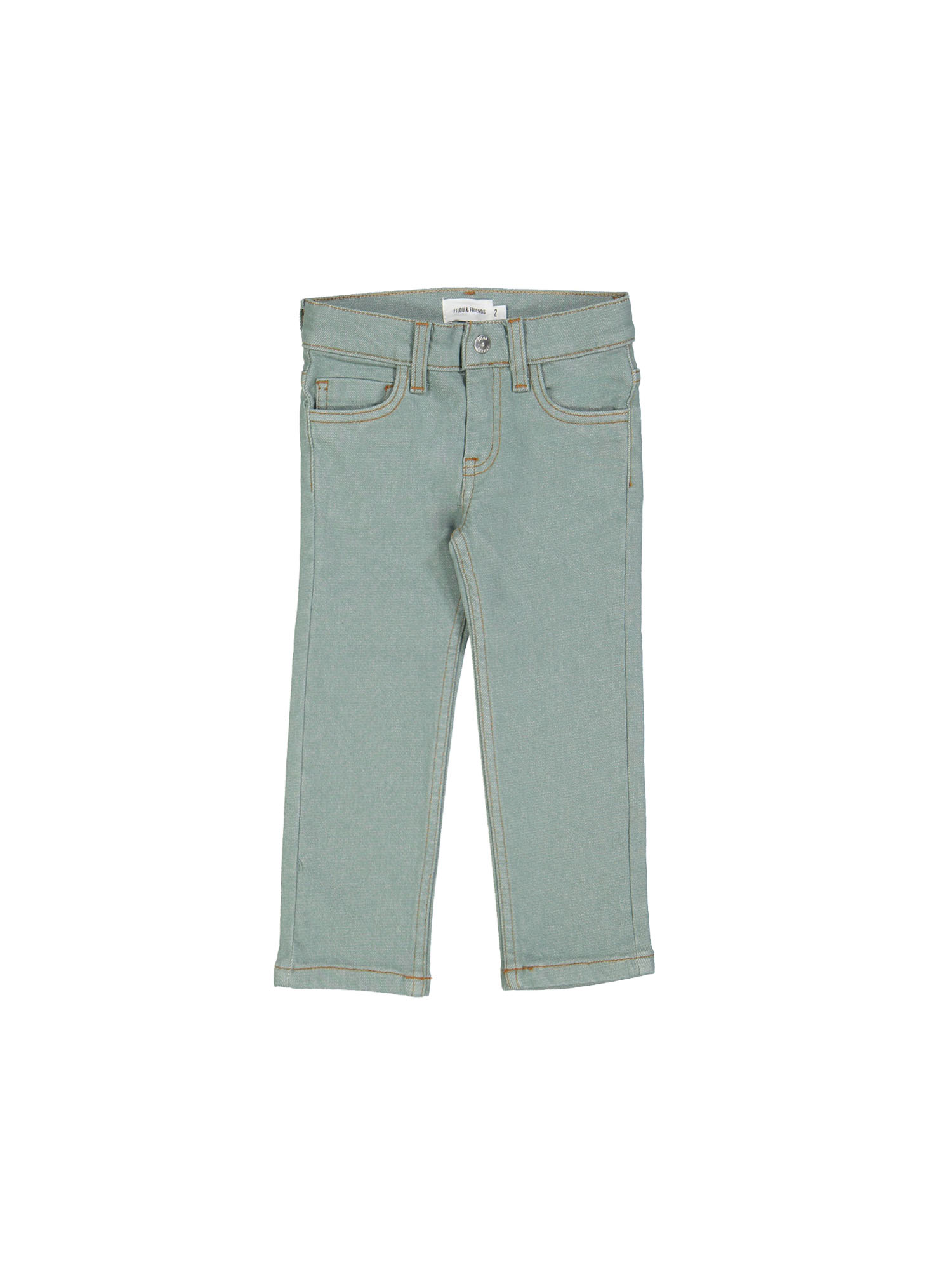 Jeans regular rits lichtgroen 02j