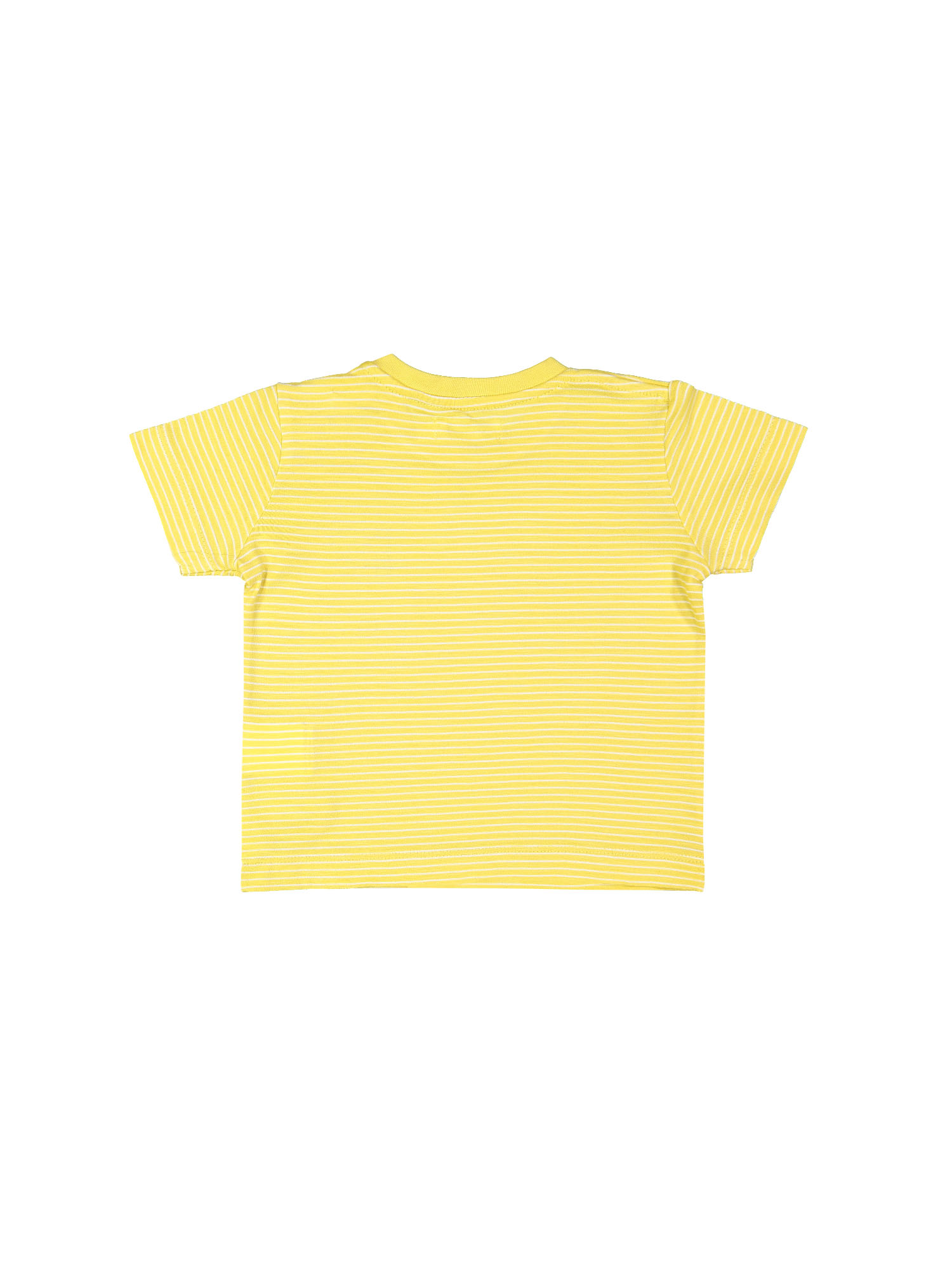 T-shirt mini picnic streep geel 09m