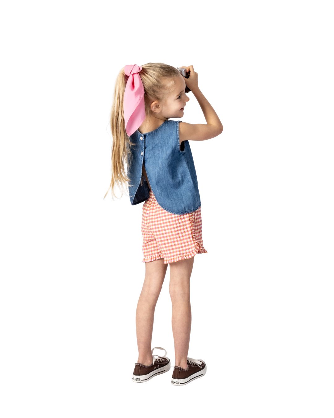 Short vichy carreaux rose