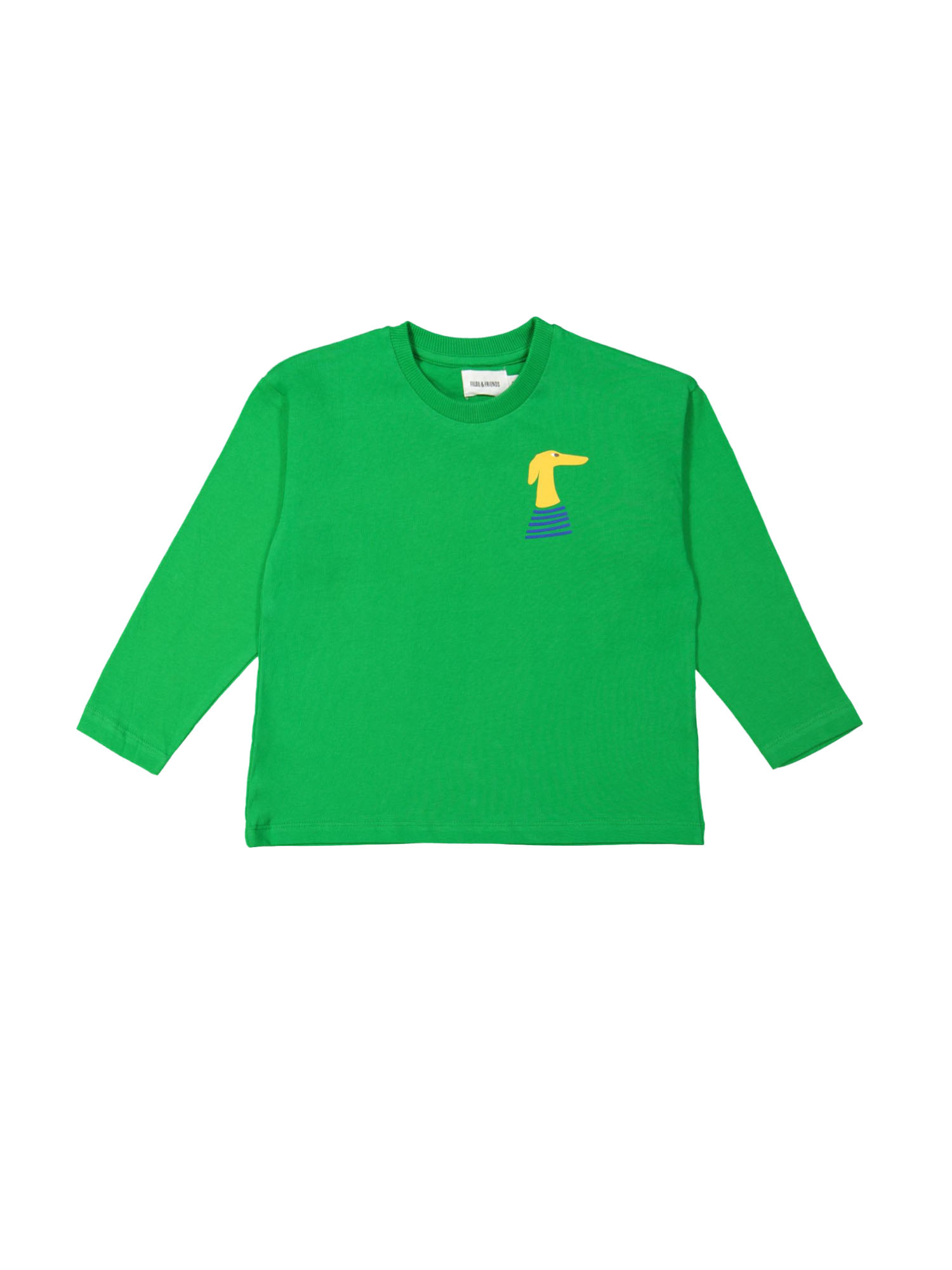 T-shirt teckle felgroen 12m