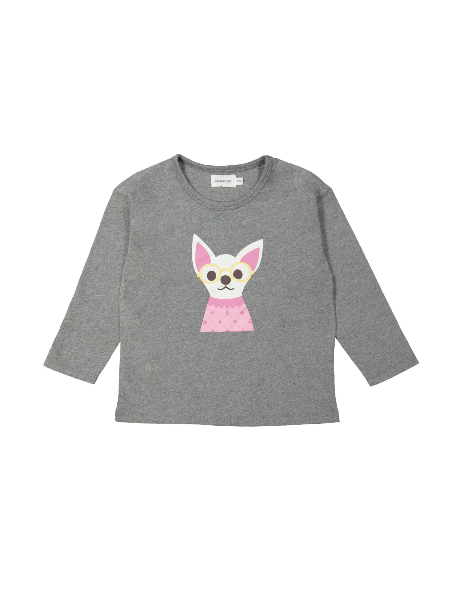 T-shirt chihuahua gray melange