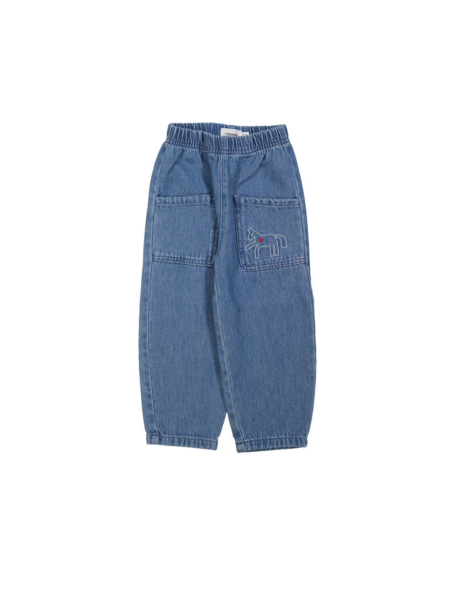 Jeans balloon stone bleach pocket horse 12m