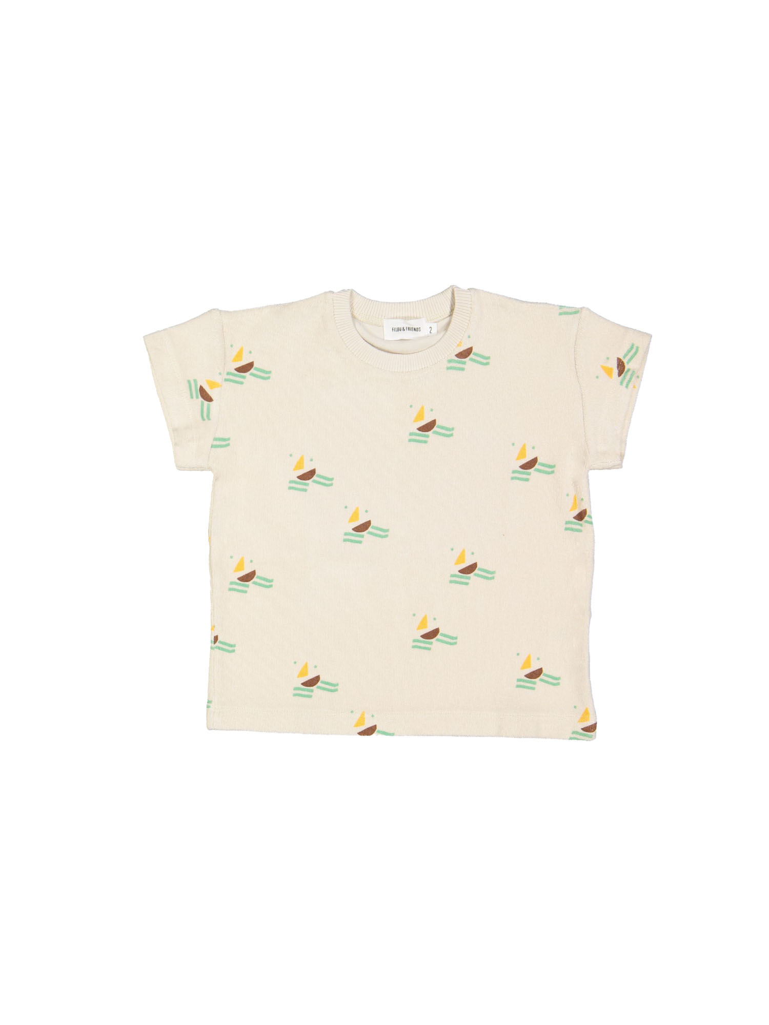 T-shirt sponge boats beige