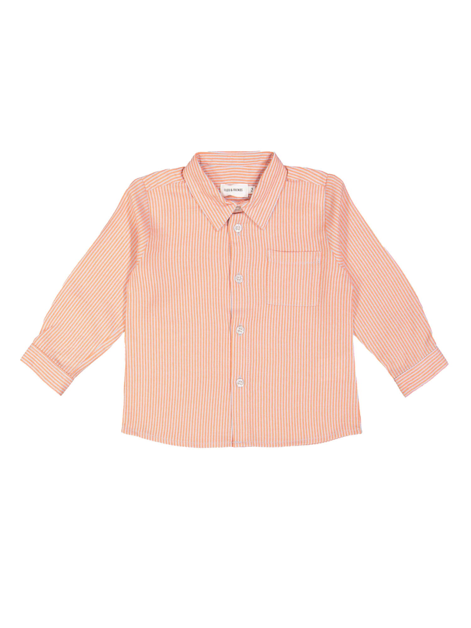 Chemise rayure orange