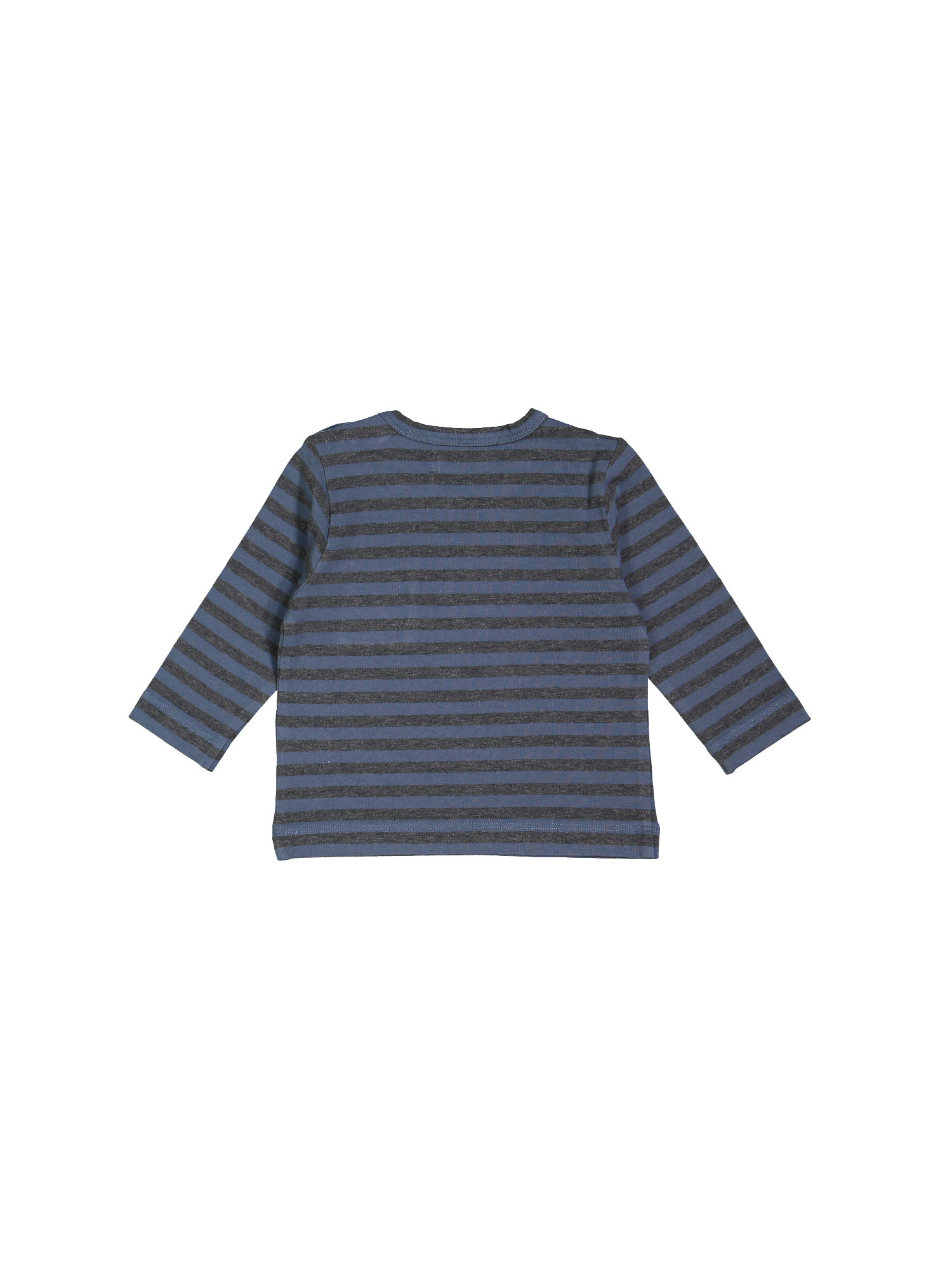 t-shirt mini poche rayure gris bleu