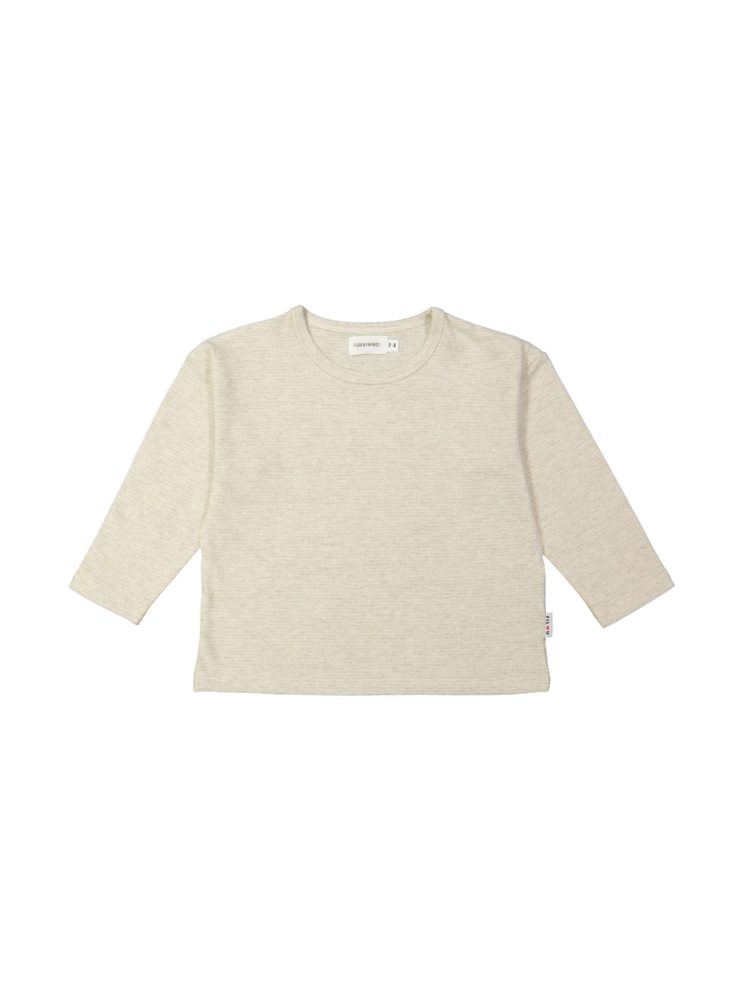 T-shirt fine stripe beige