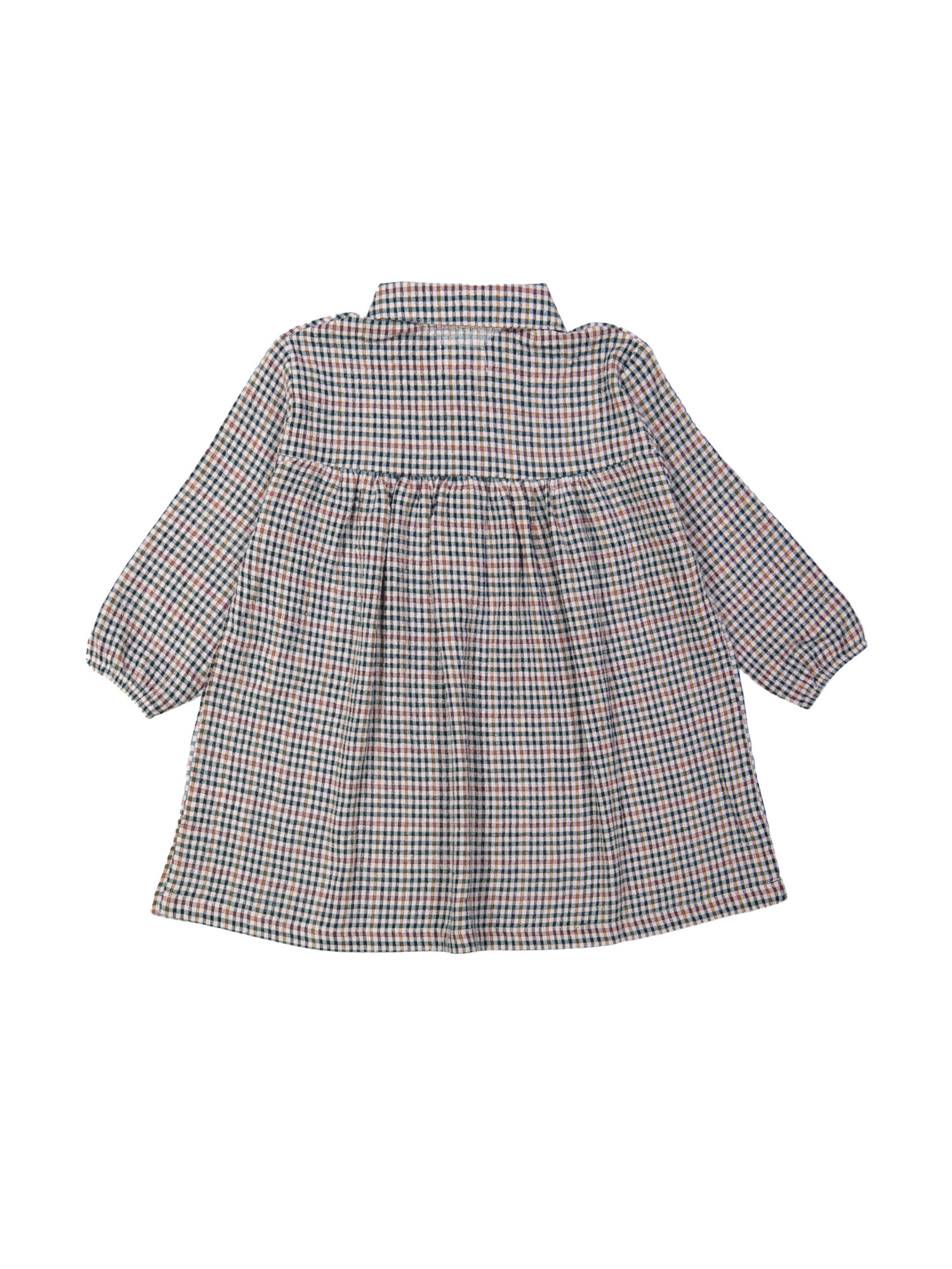 Robe carreaux rose clair