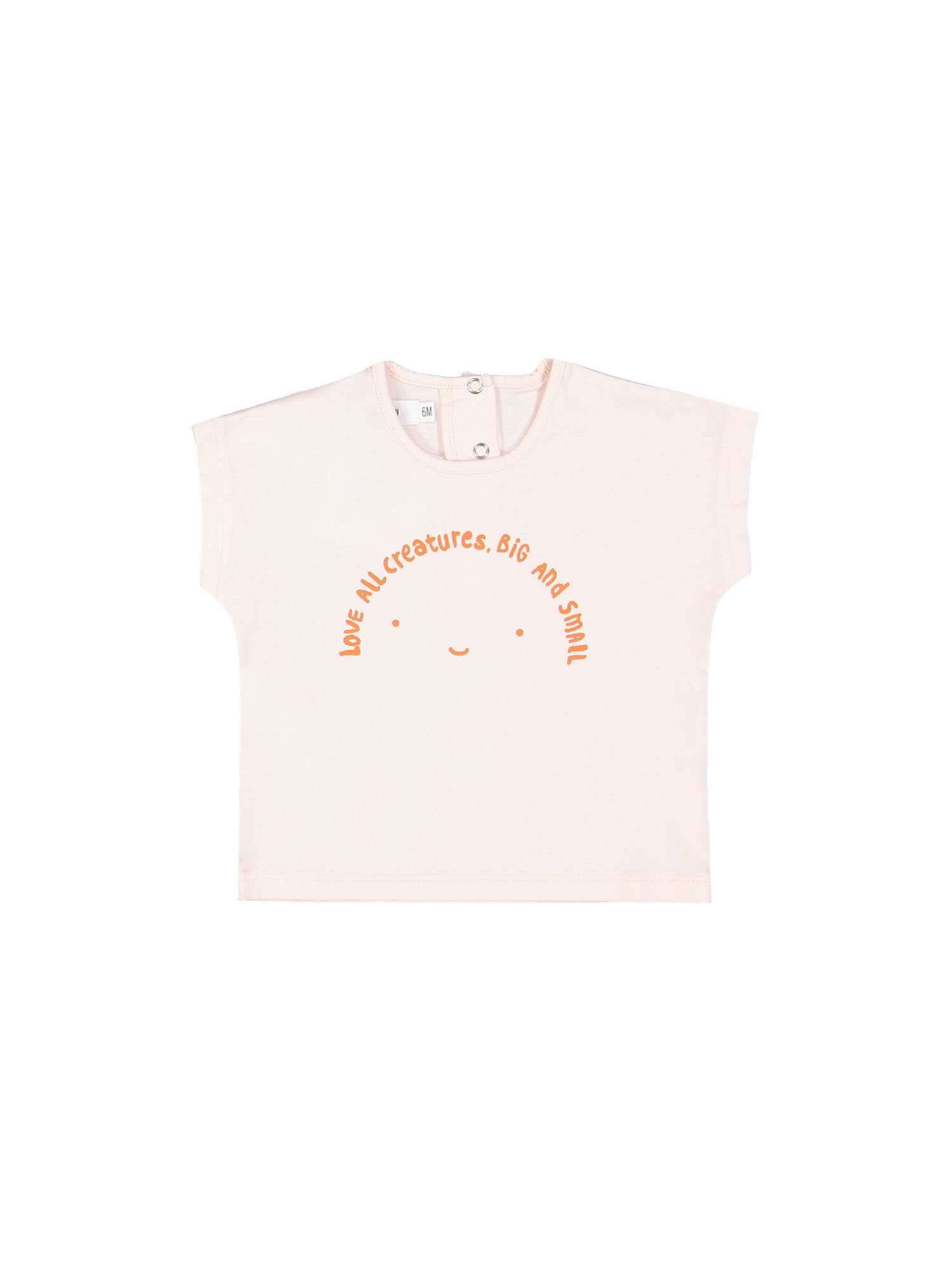 T-shirt all creatures roze 03m
