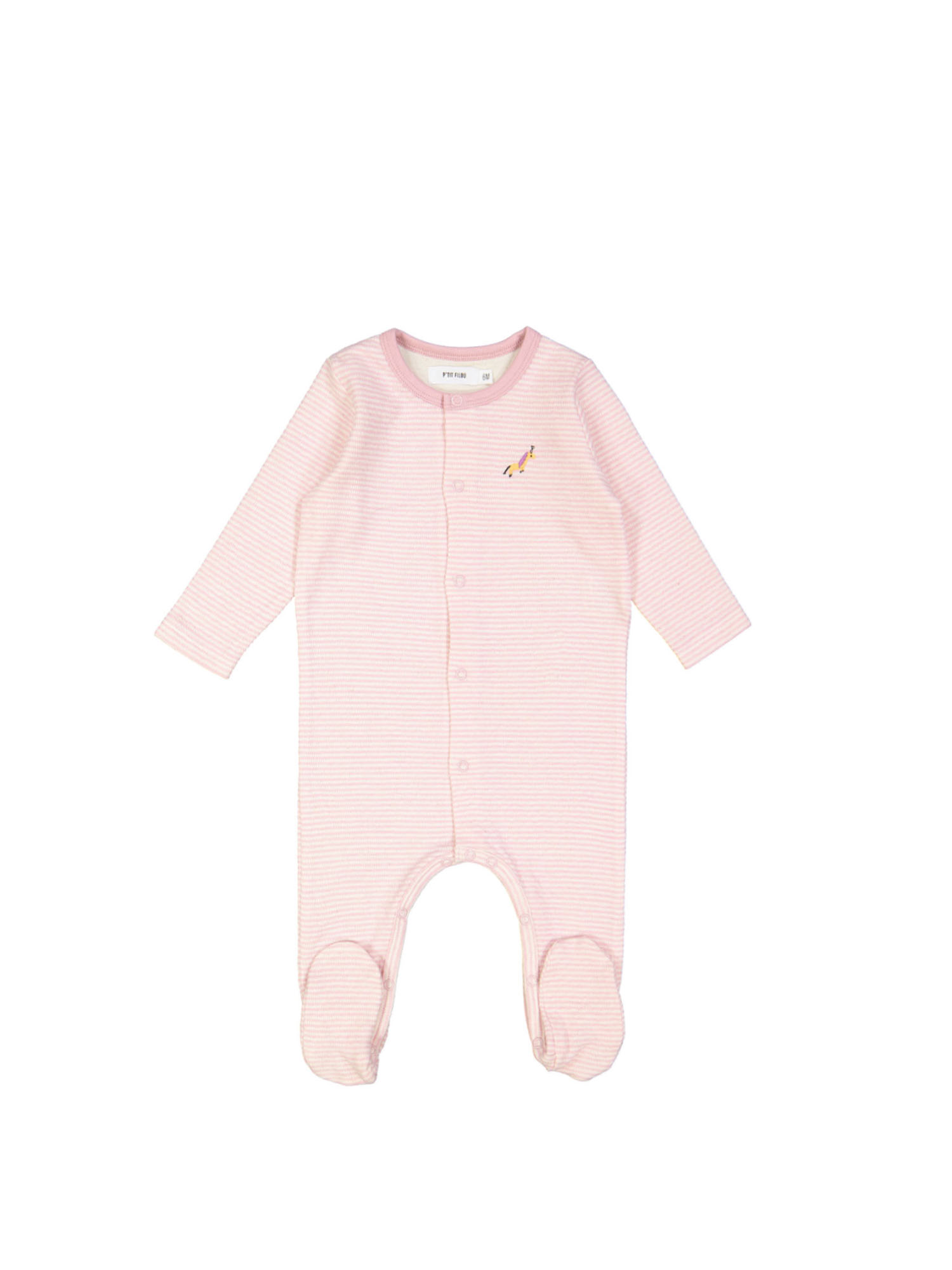 pyjama streep unicorn roze 01m