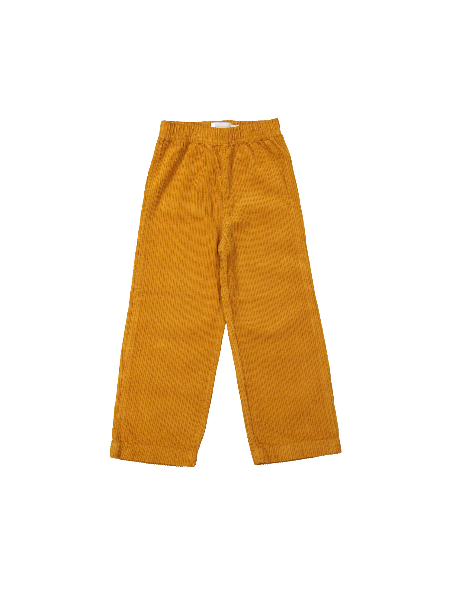 Comfy broek straight brede rib oker 12m