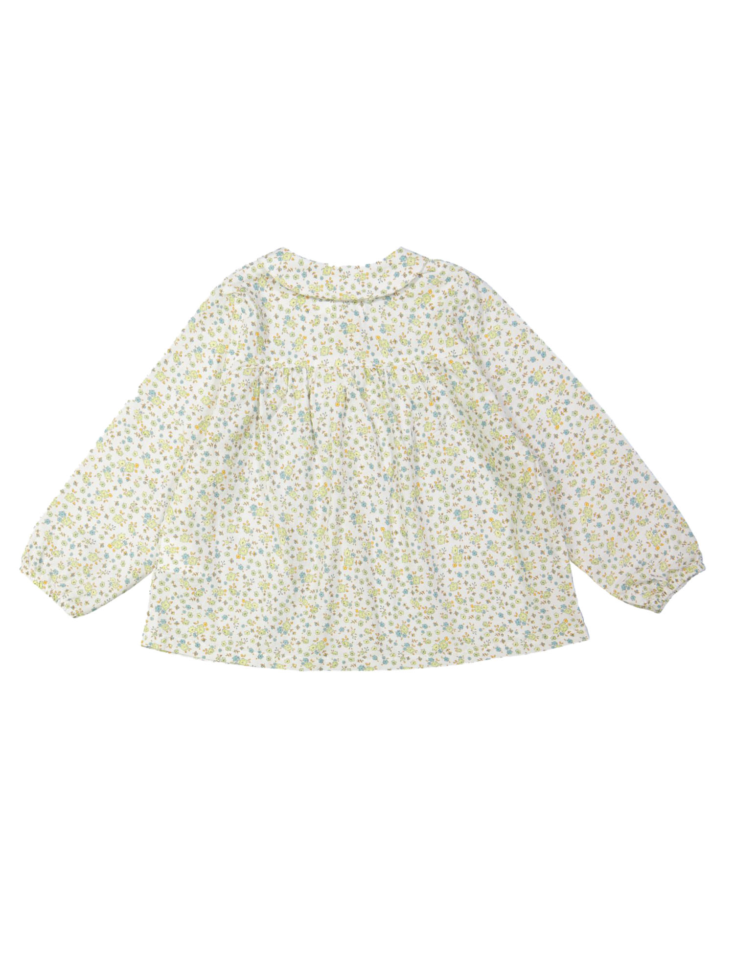 Blouse flowers ecru