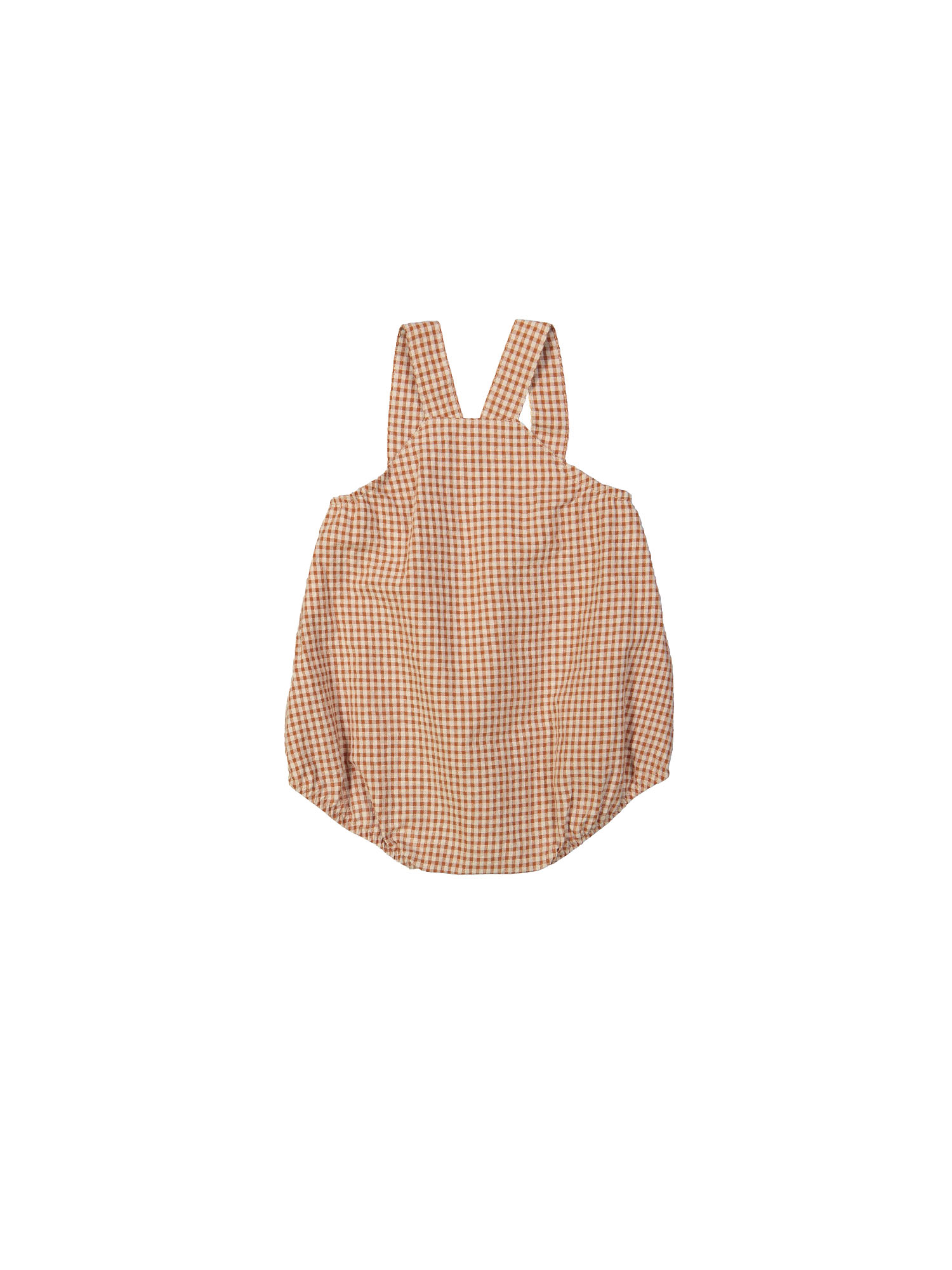 Kruippak vichy ruit bruin 01m-03m