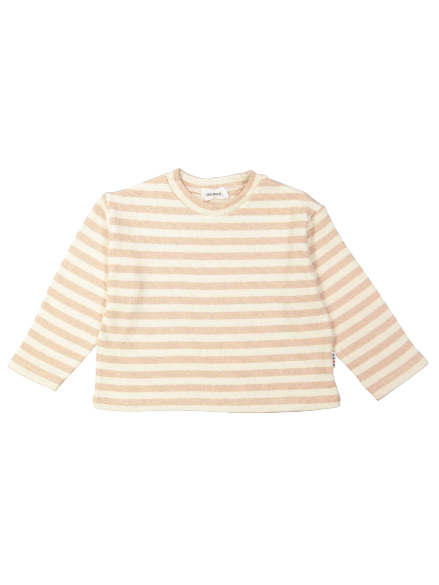 Sweater rayé rose