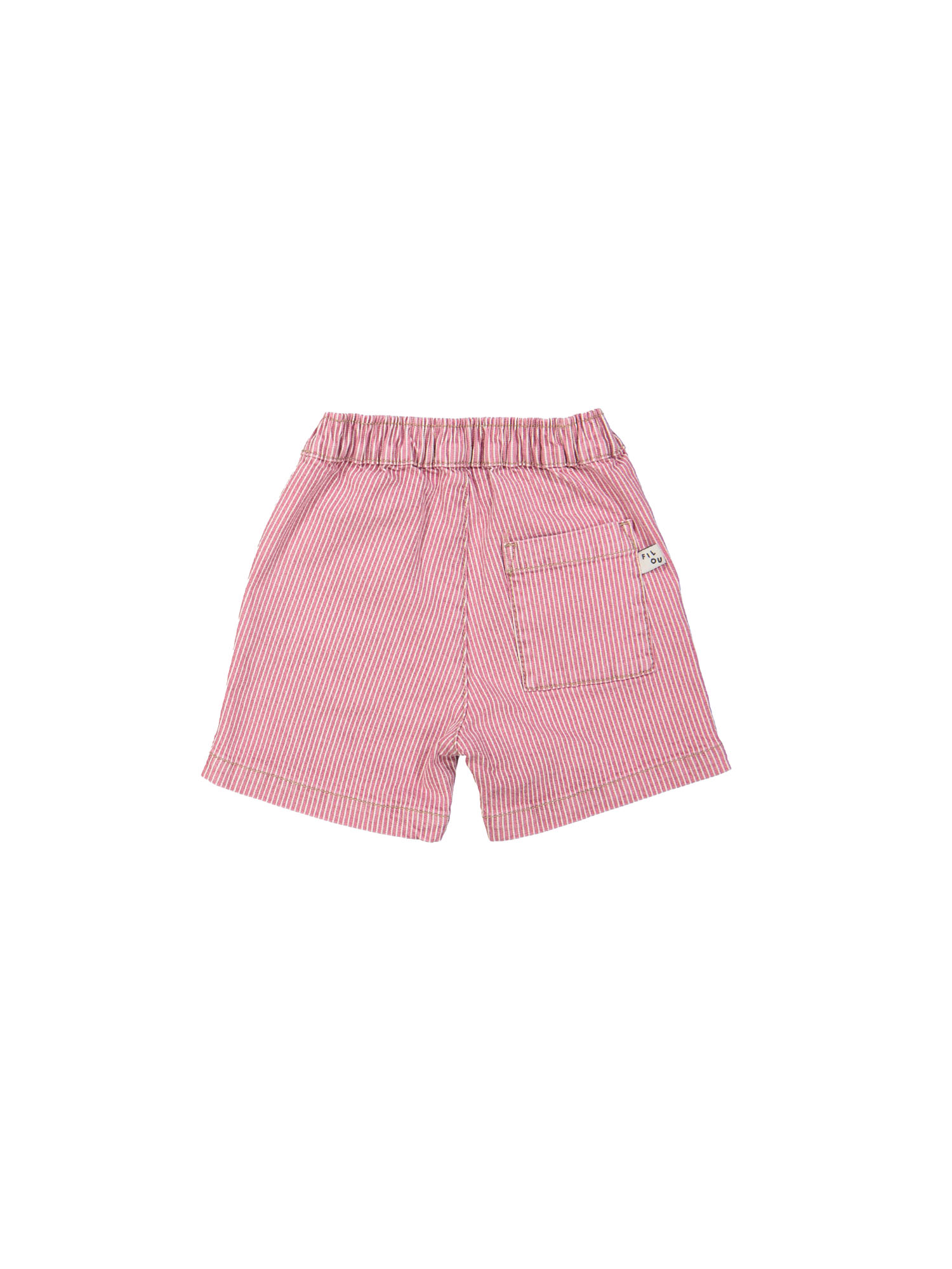 Comfy bermuda jeans streep rood 18m