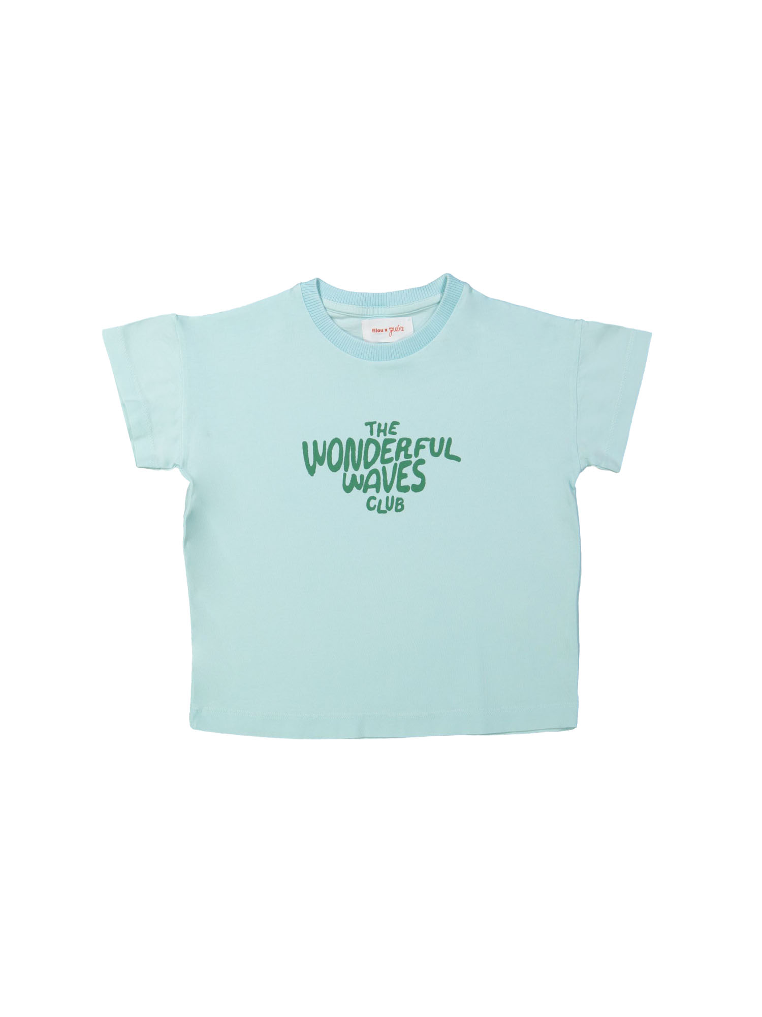 T-shirt waves aqua 12m