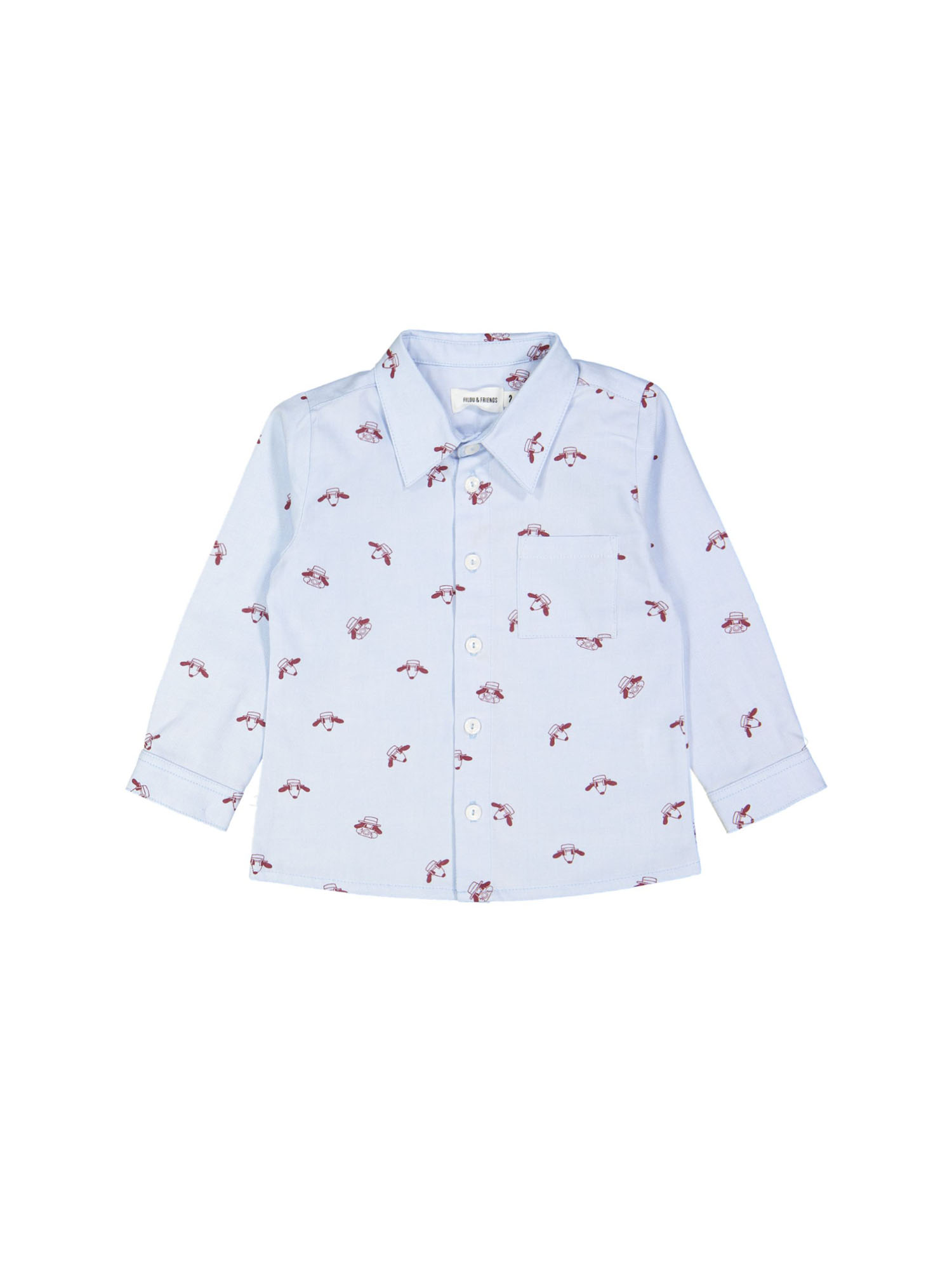 shirt italian dogs light blue