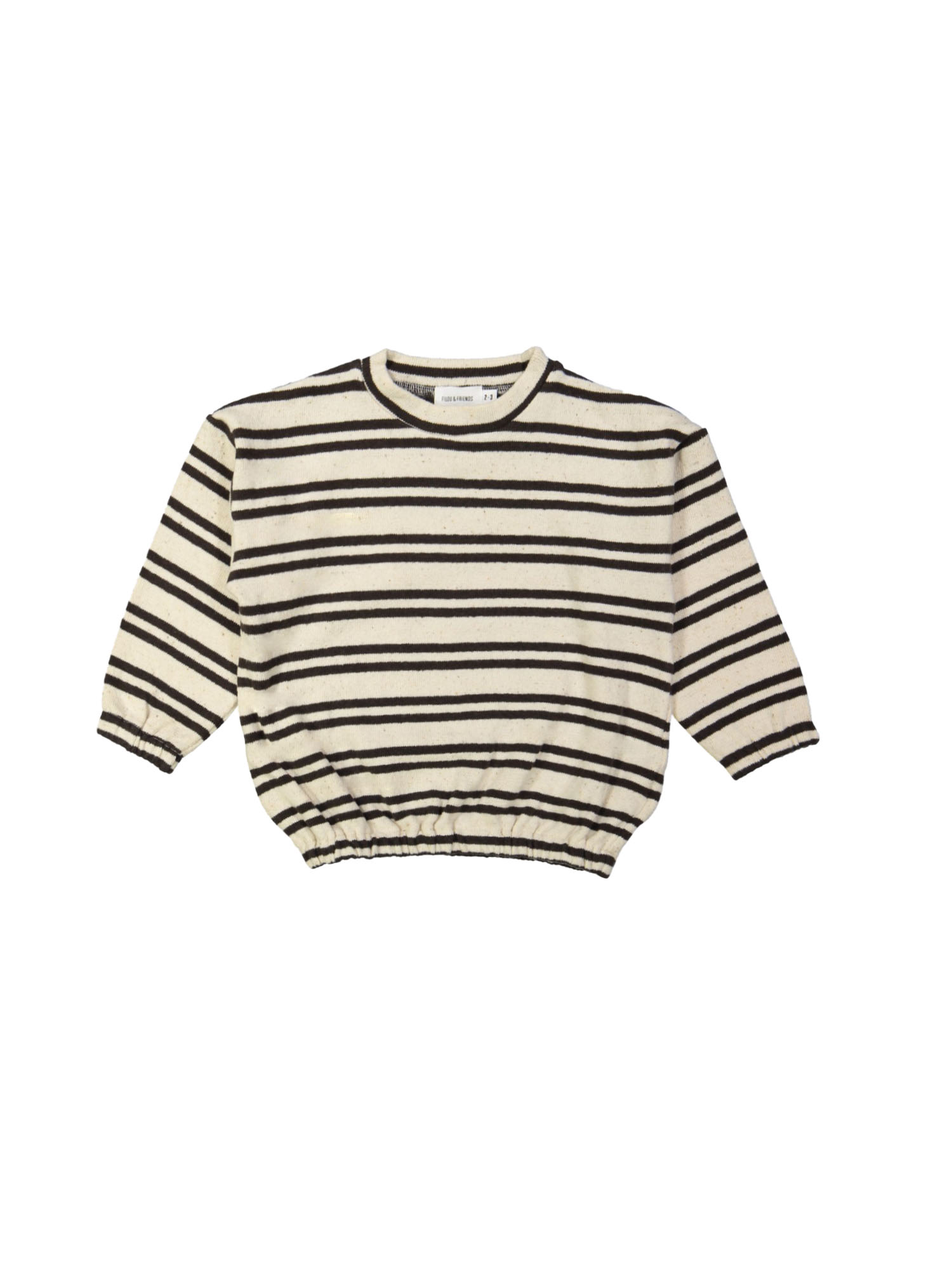 Sweater stripe dark brown