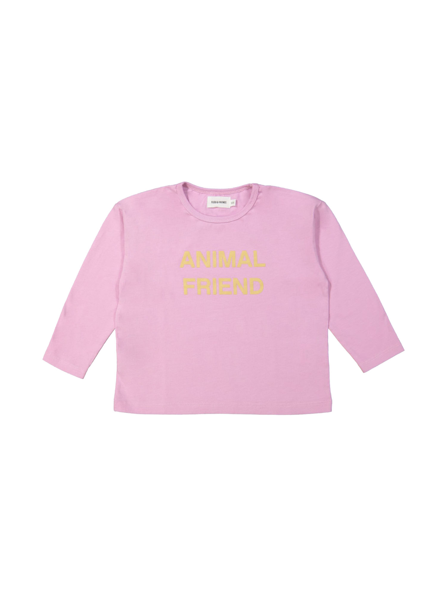 T-shirt animal ami mauve