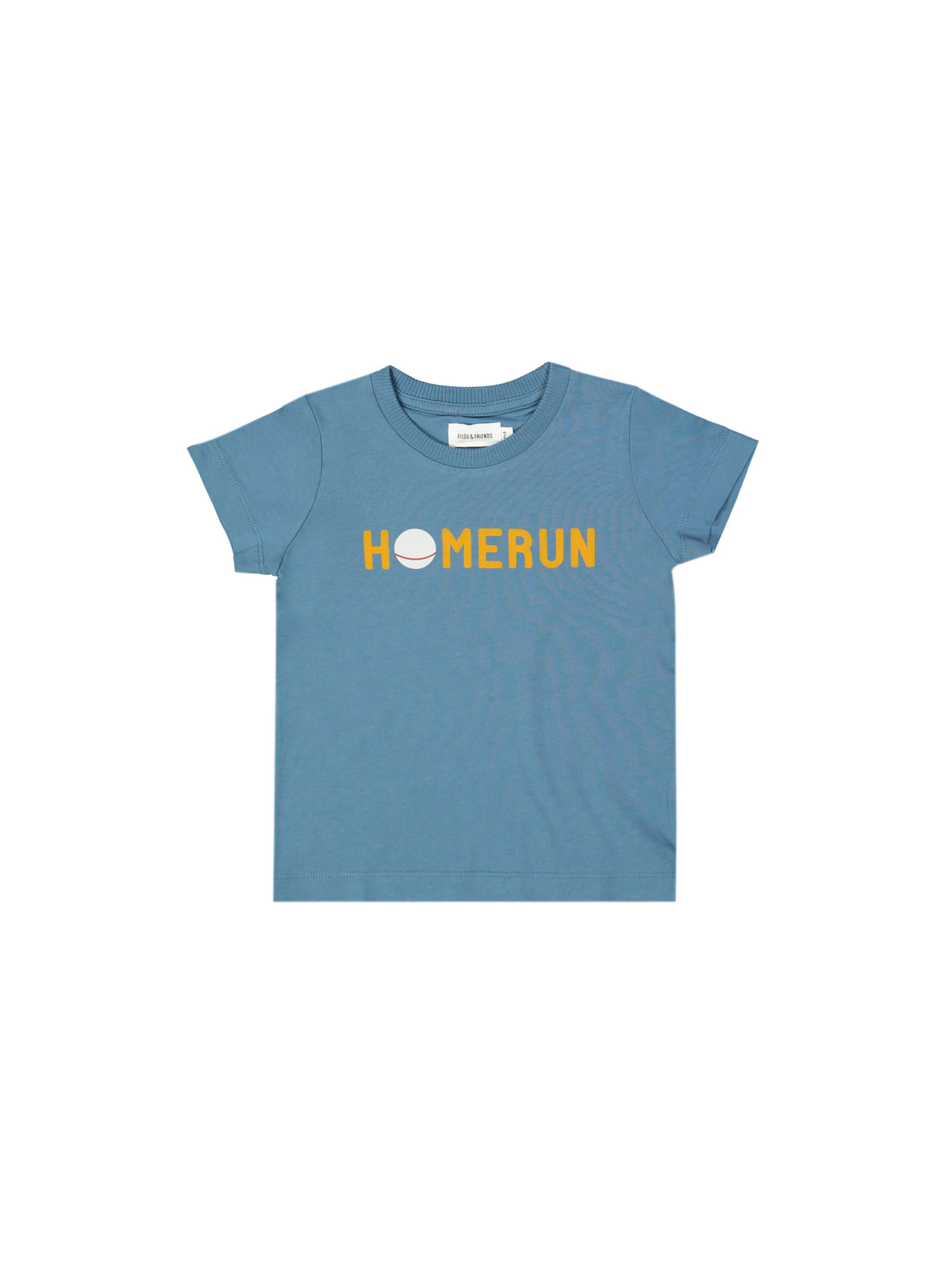 t-shirt homerun jeansblauw 02j