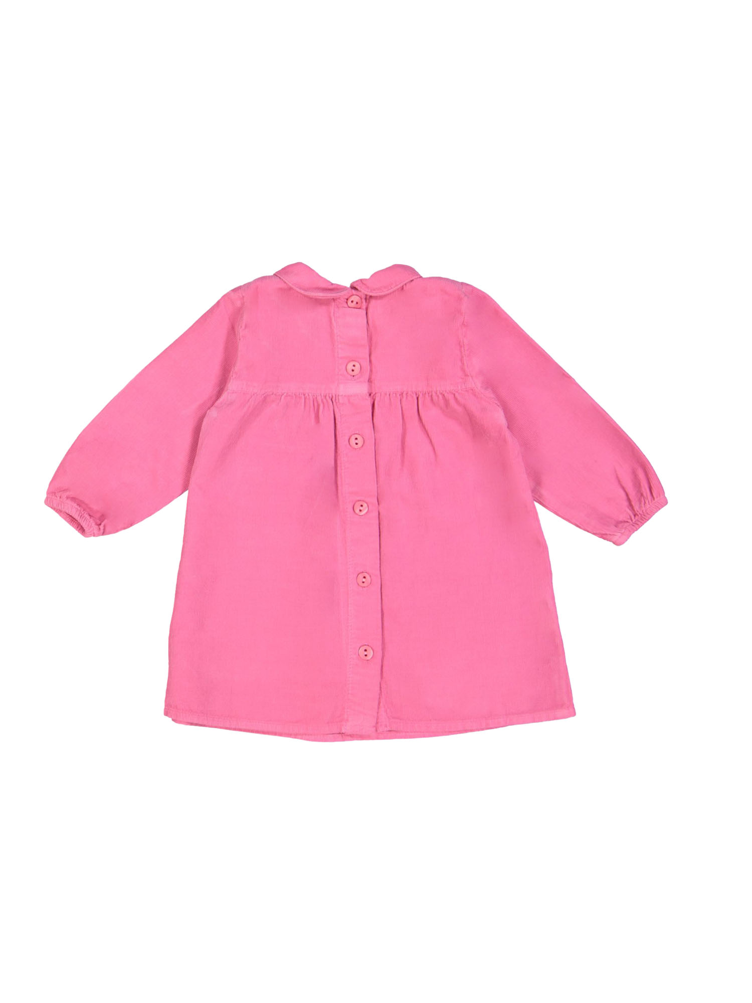 Robe mini côtelé rose vif