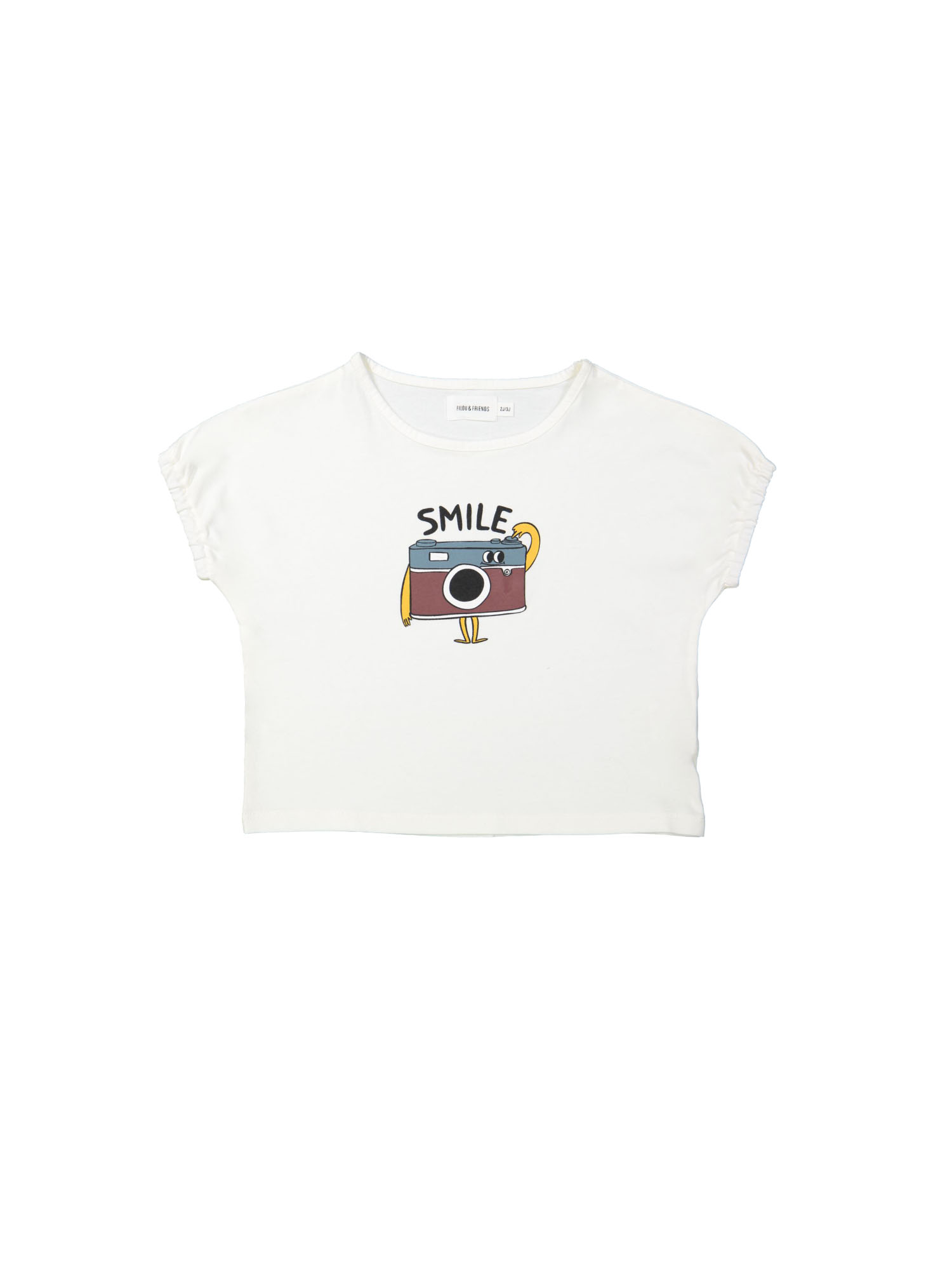 T-shirt sourire écru