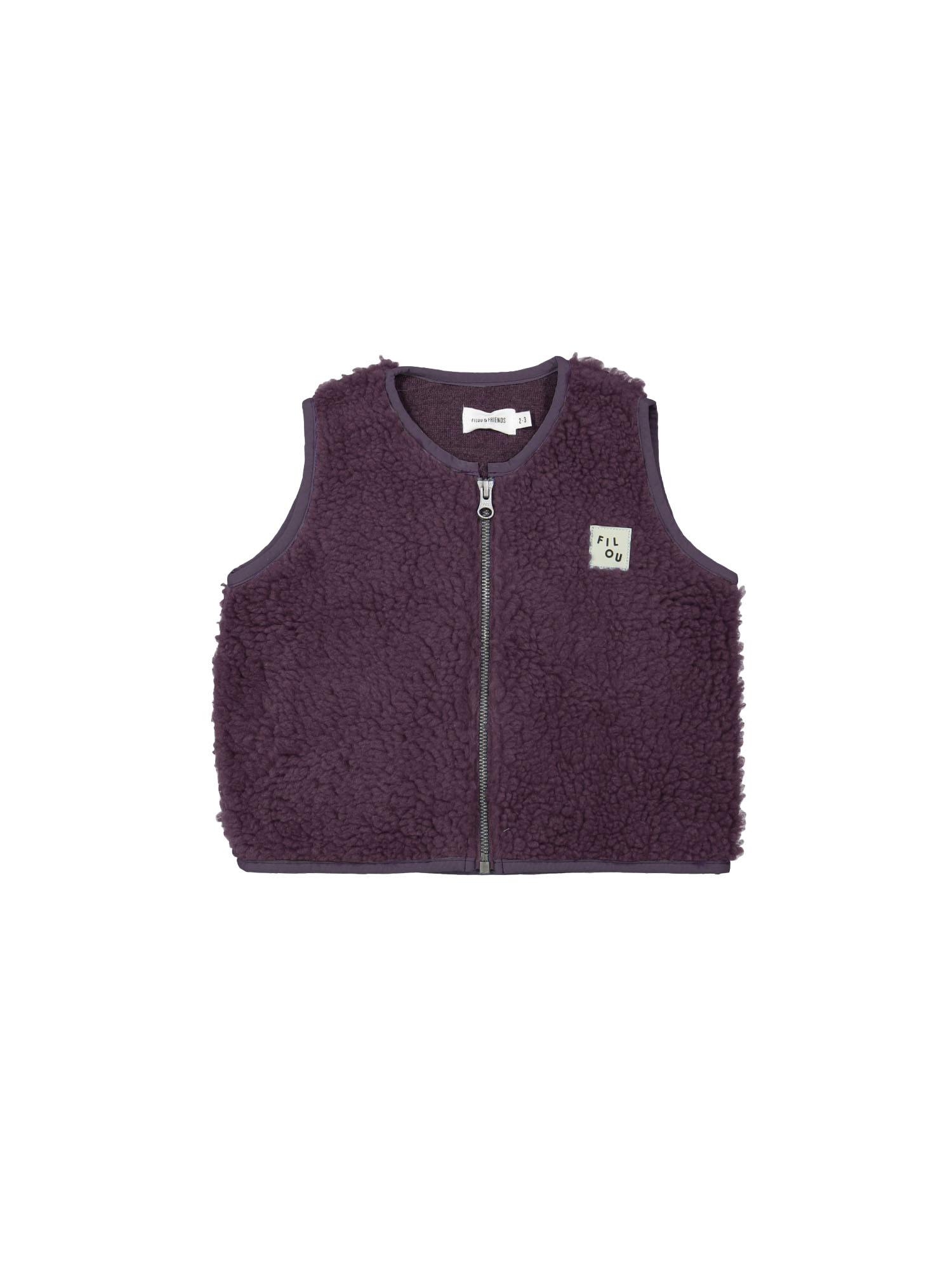 Bodywarmer teddy purple Pre-order
