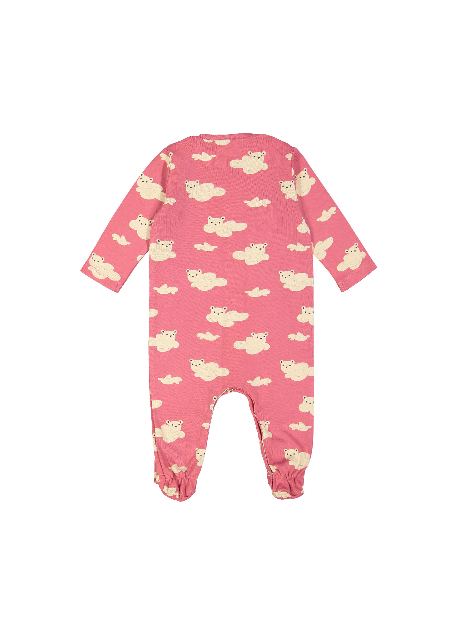 pyjama rib mini bear clouds rood 03m