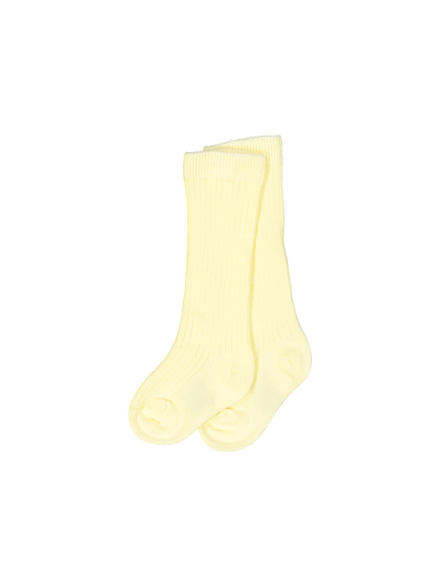 chaussettes uni jaune clair